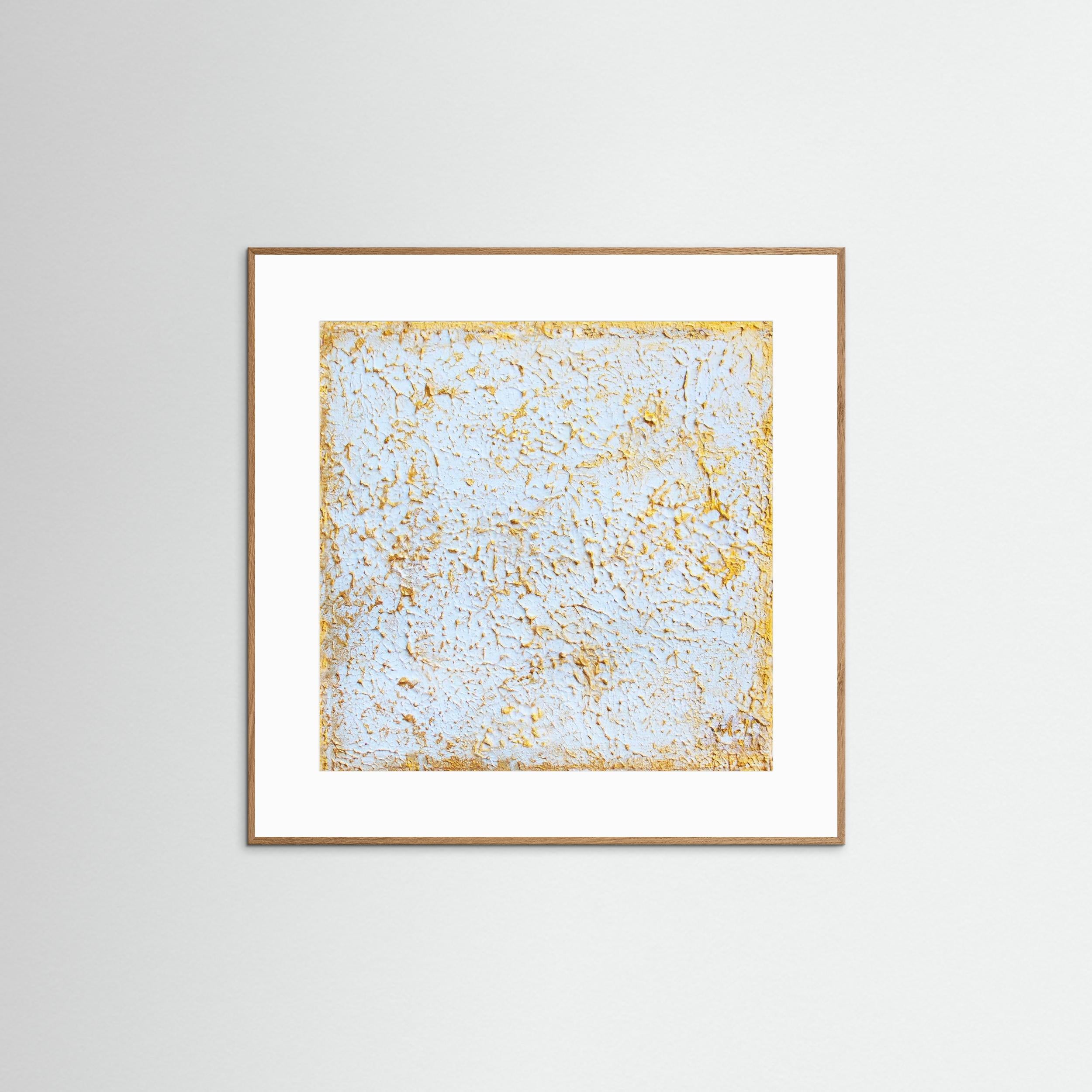 Fine Art Paper print: "Organic 3D gold painting"