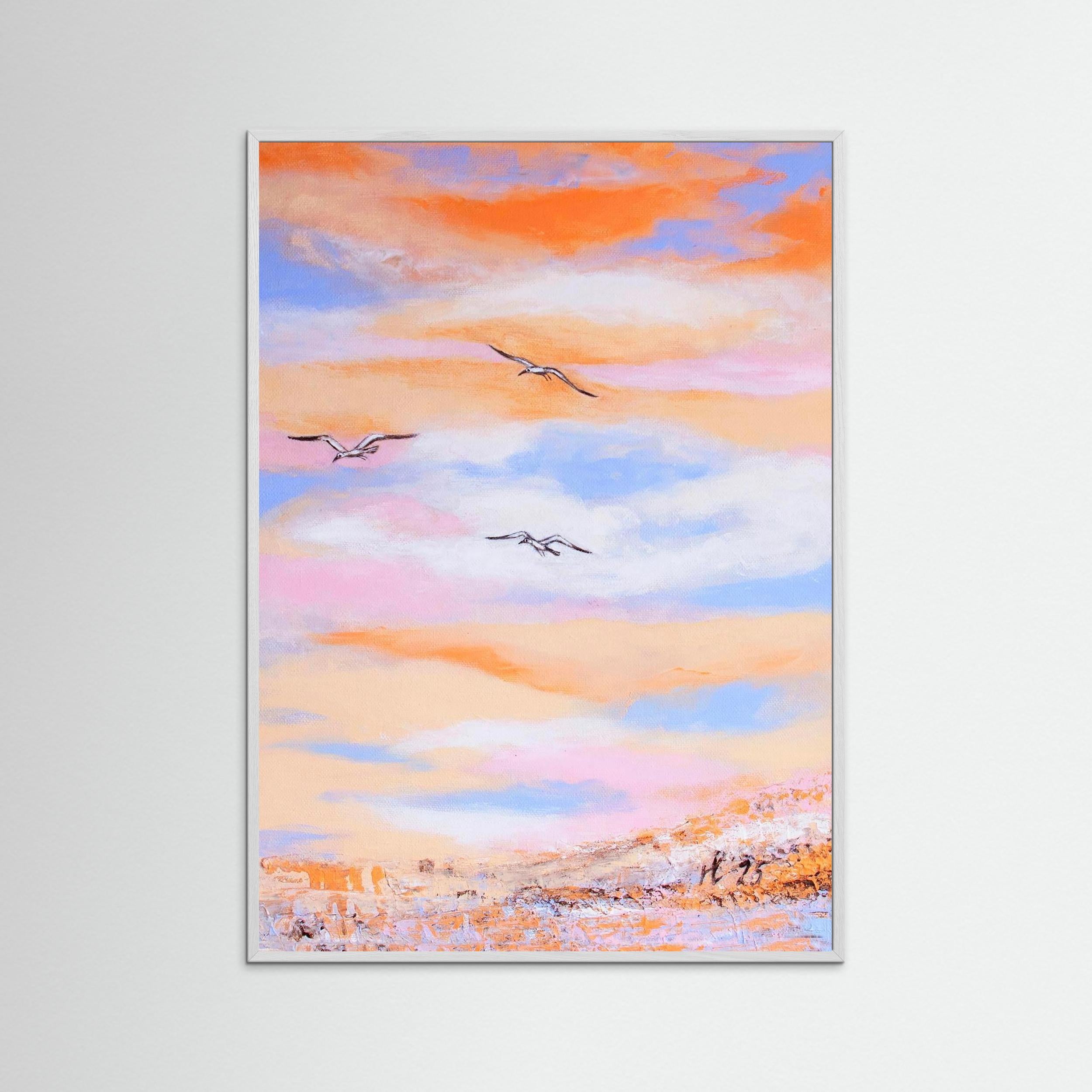 Fine Art Paper Print: Free as a bird piece 2