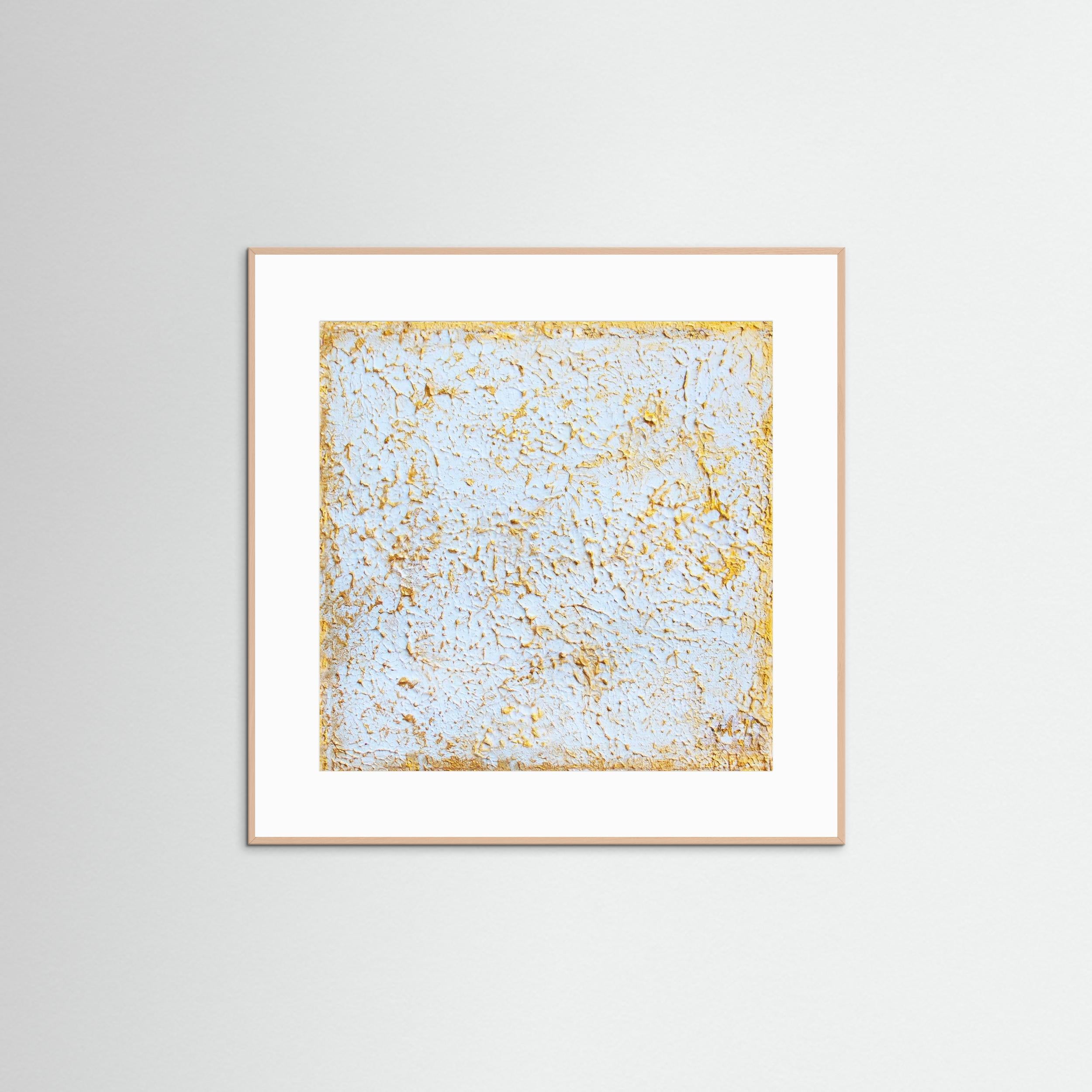 Fine Art Paper print: "Organic 3D gold painting"