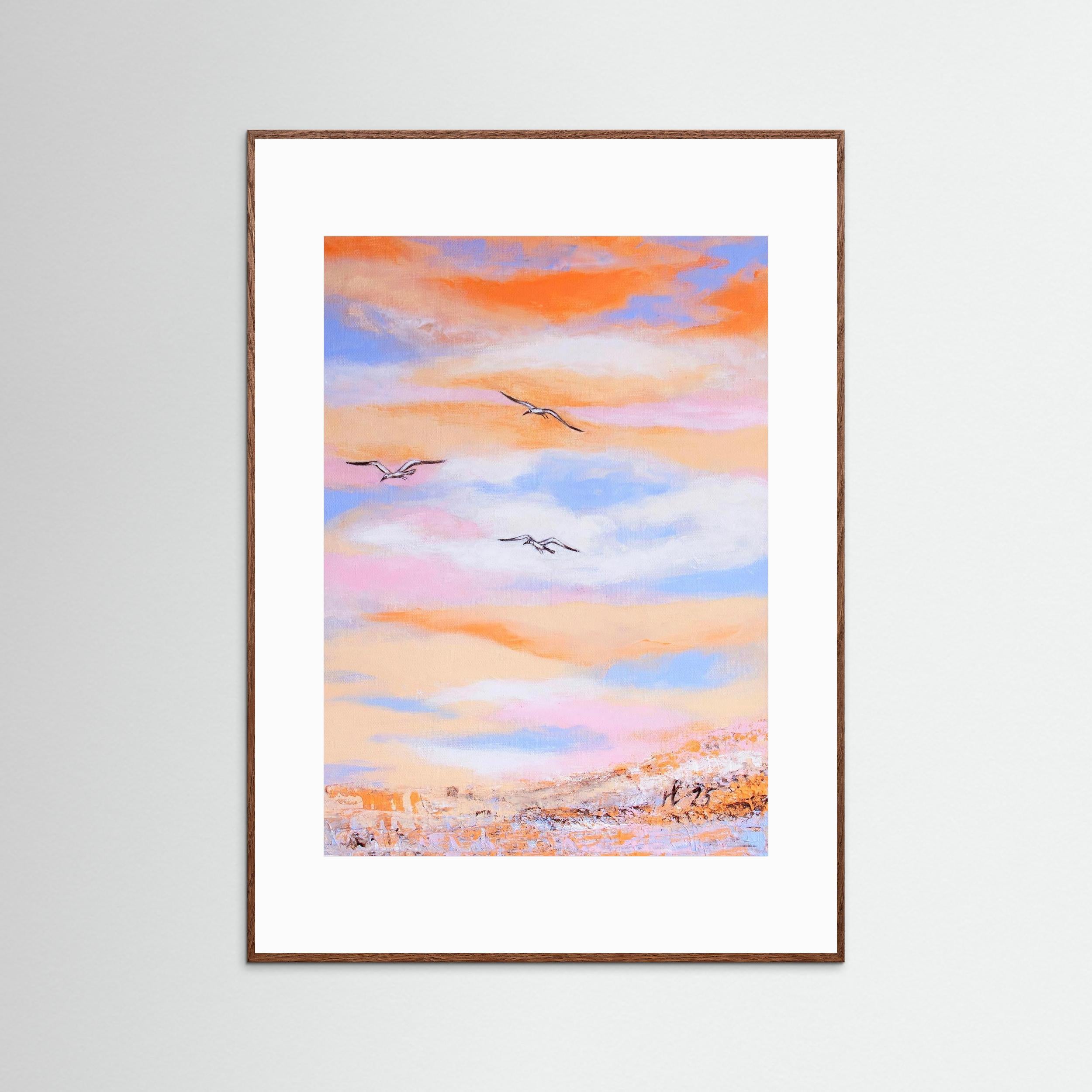 Fine Art Paper Print: Free as a bird piece 2