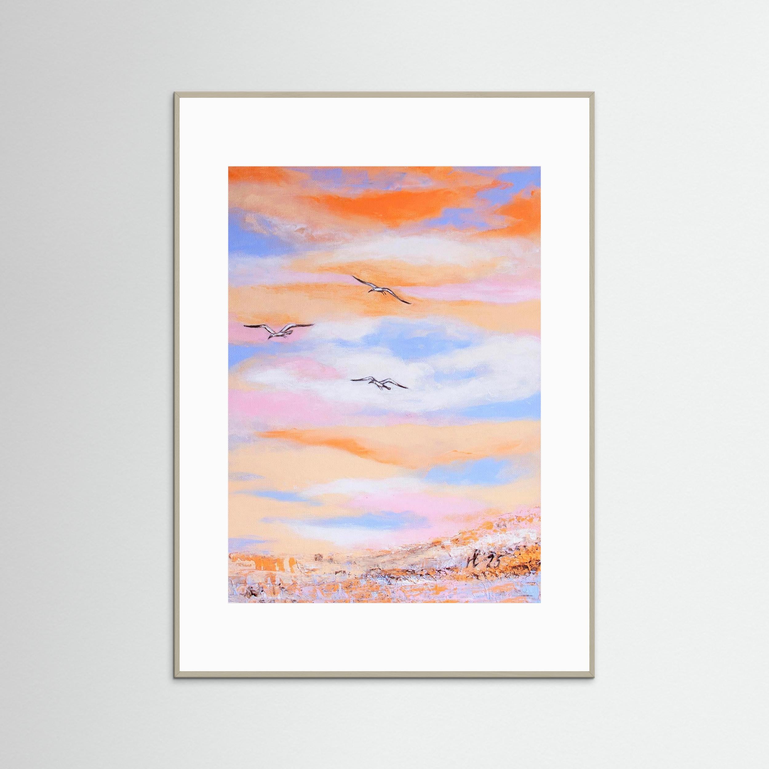 Fine Art Paper Print: Free as a bird piece 2