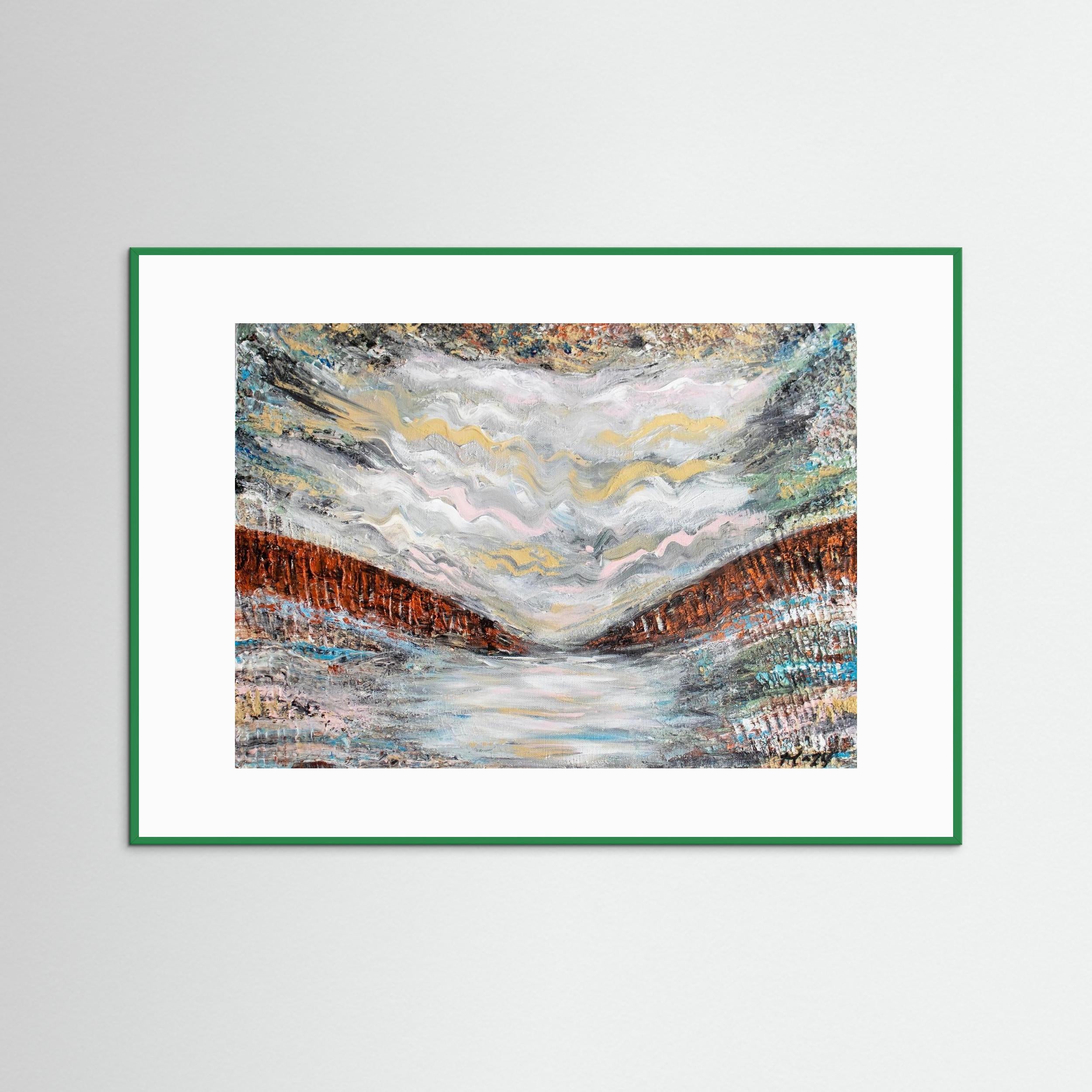 Fine Art Paper Print: "Shades of pink"