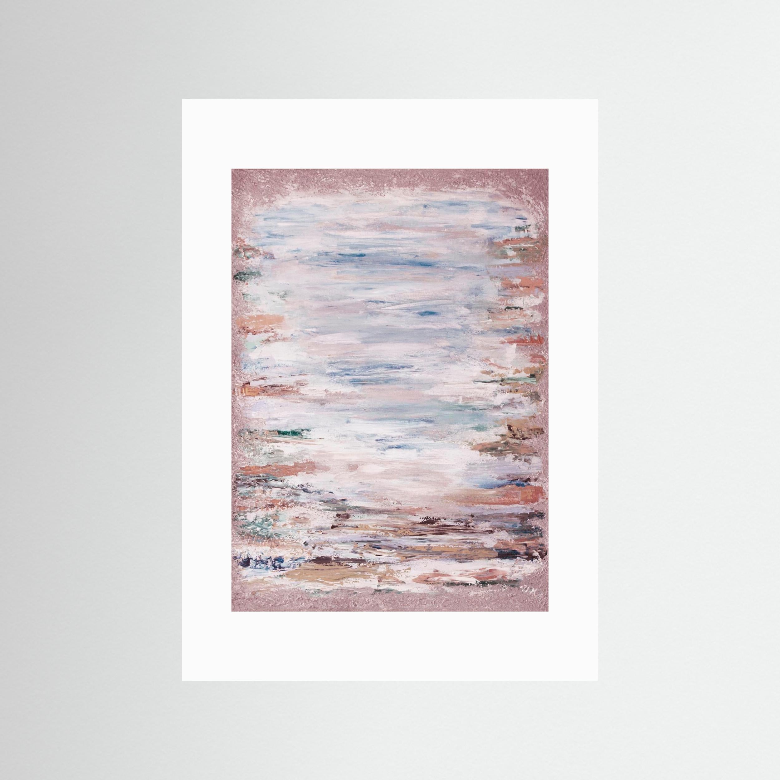 Fine Art Print Paper: "Silver daylight rose"