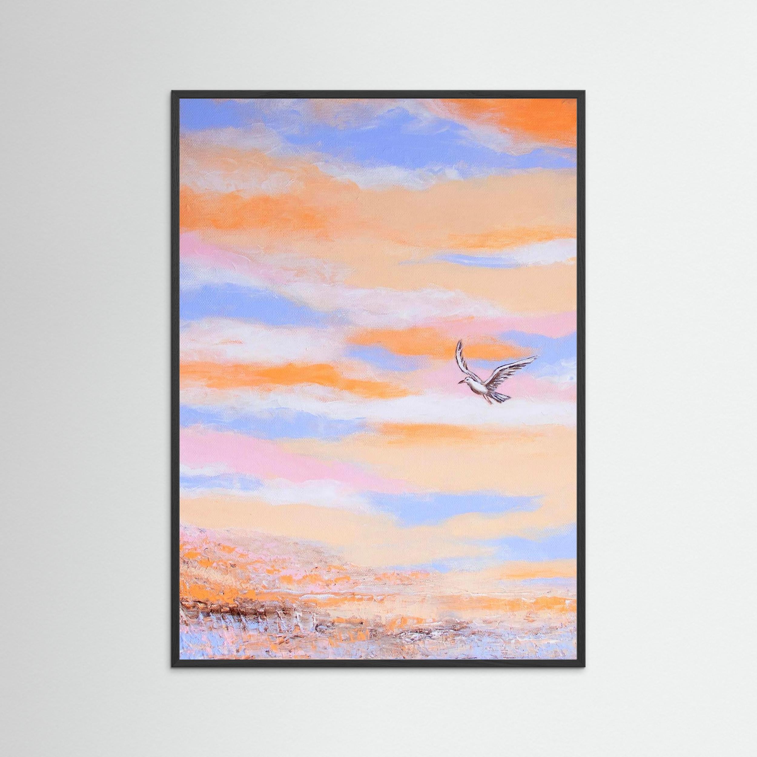 Fine Art Paper Print: Free as a bird piece 1
