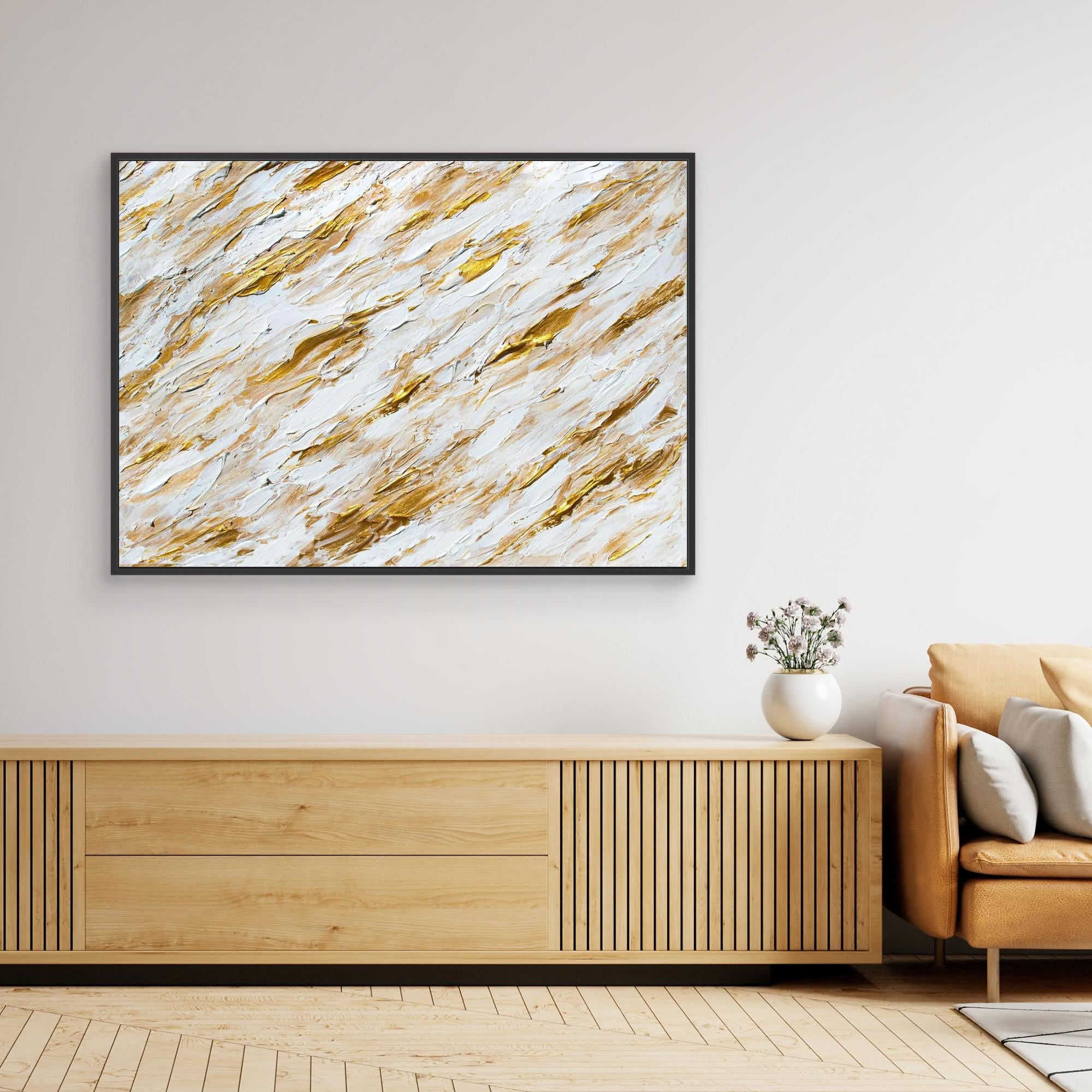 Canvas Print: "Splashing Gold"