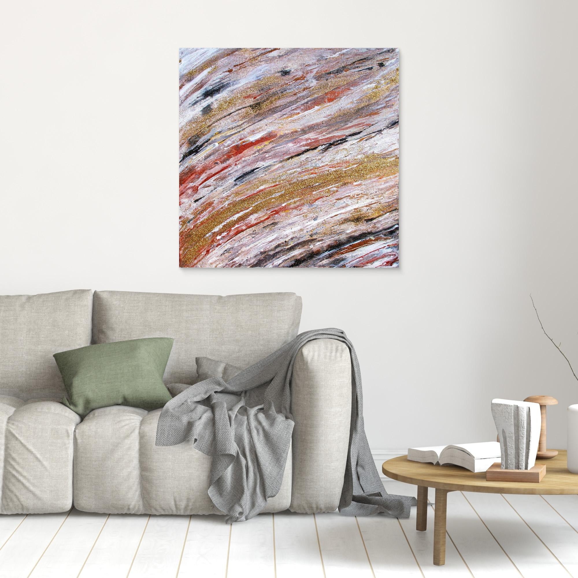 Canvas Print: " Golden wave" piece 1