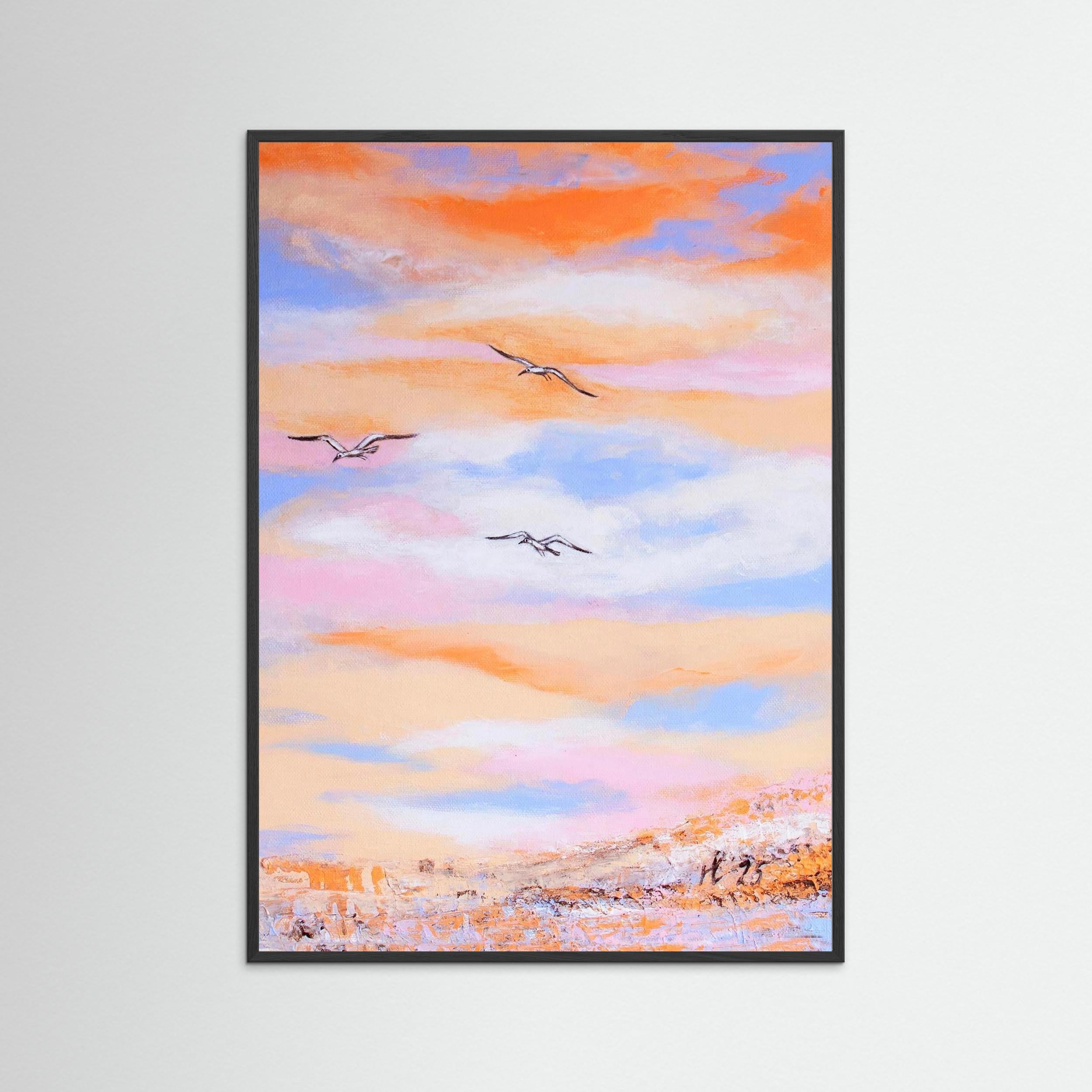 Fine Art Paper Print: Free as a bird piece 2