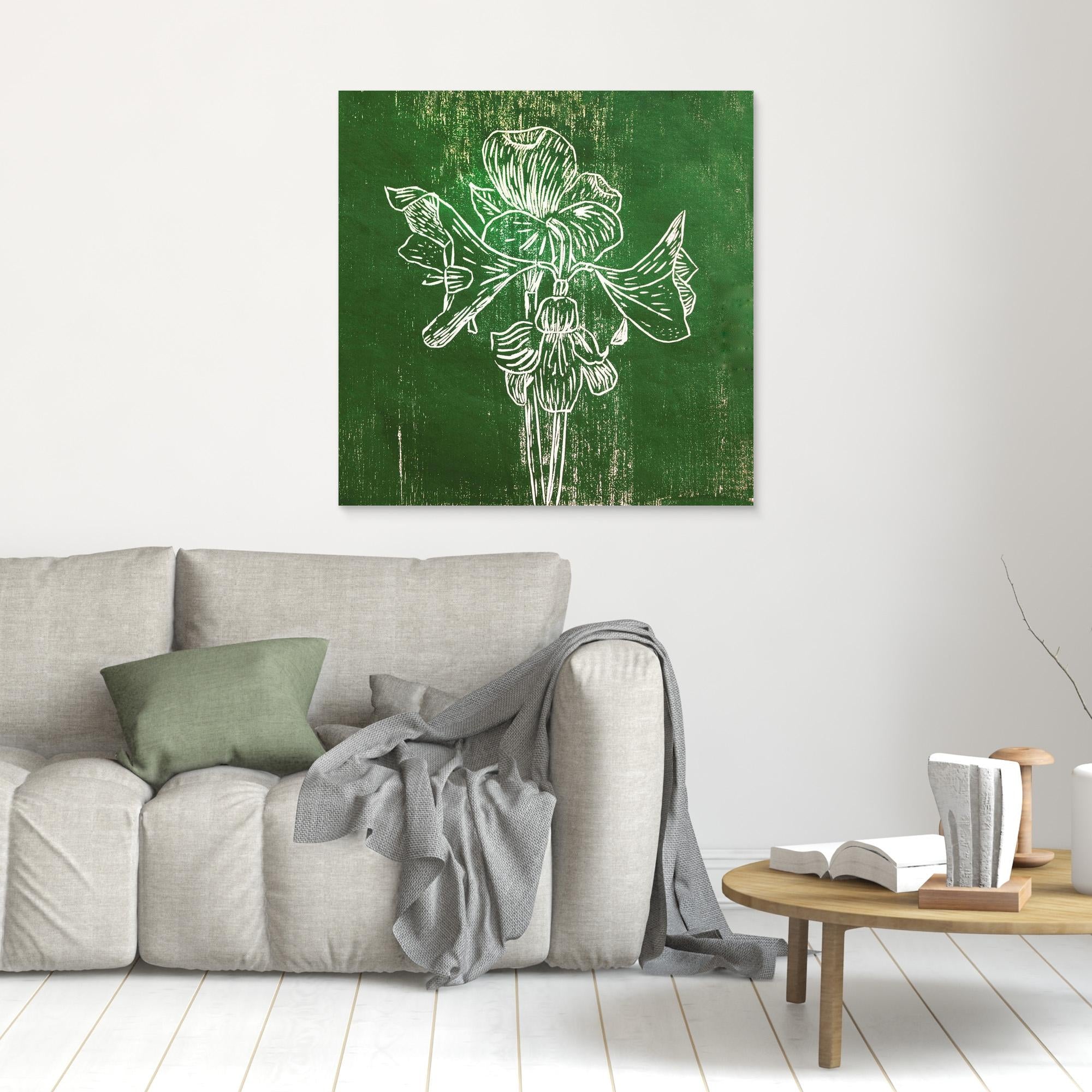 Canvas Print: "Green Amaryllis"