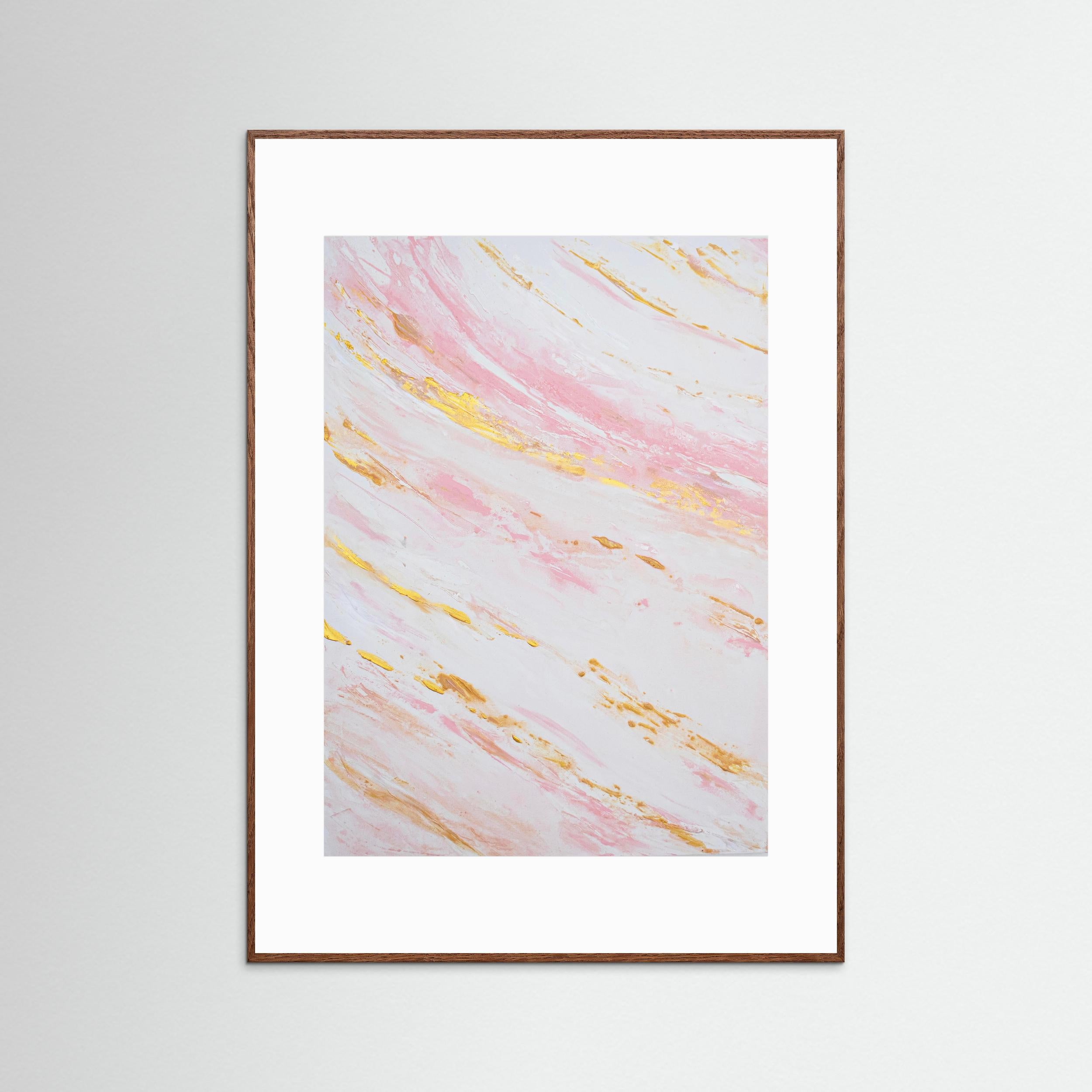 Fine Art Paper Print: "Blush Tides Piece 1"