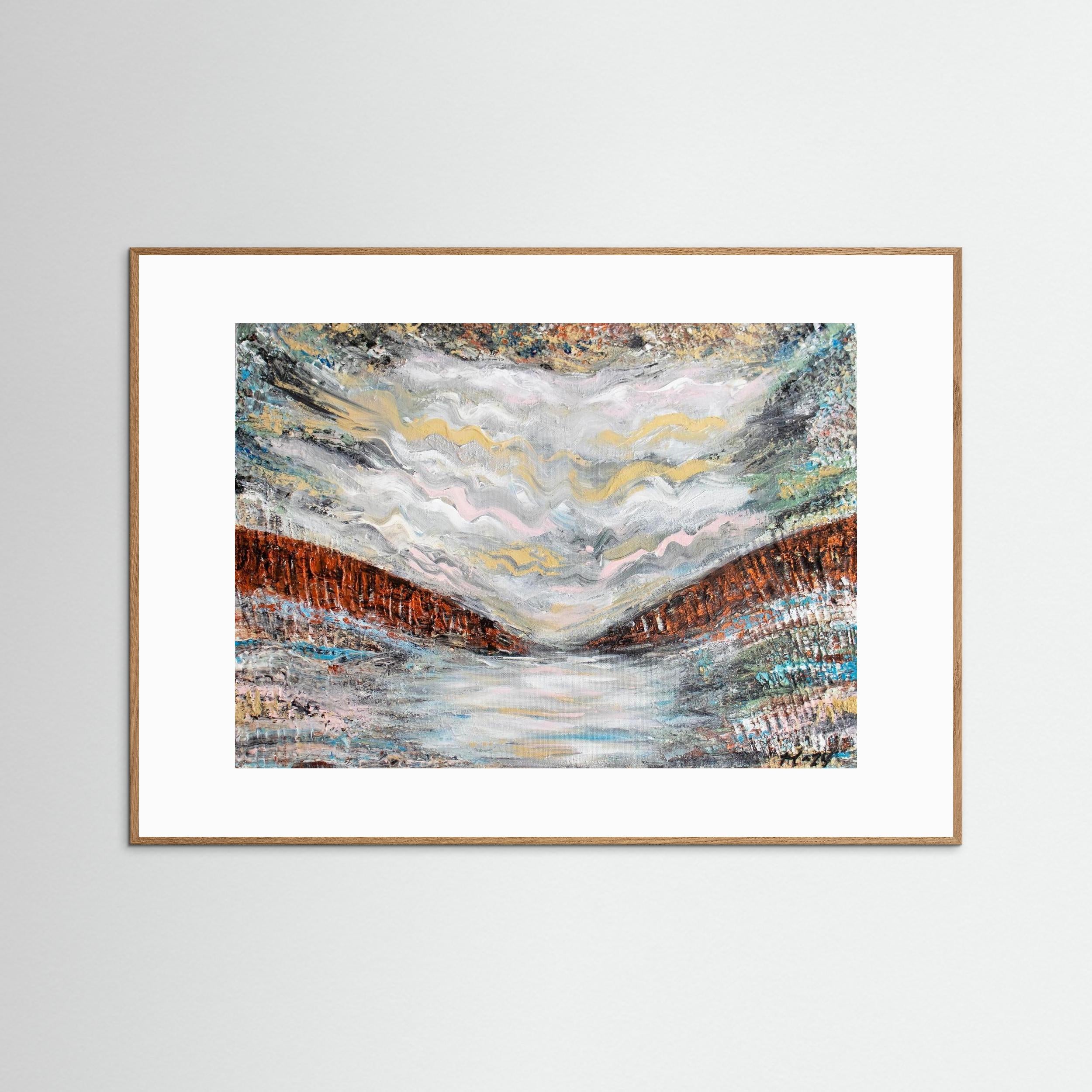 Fine Art Paper Print: "Shades of pink"