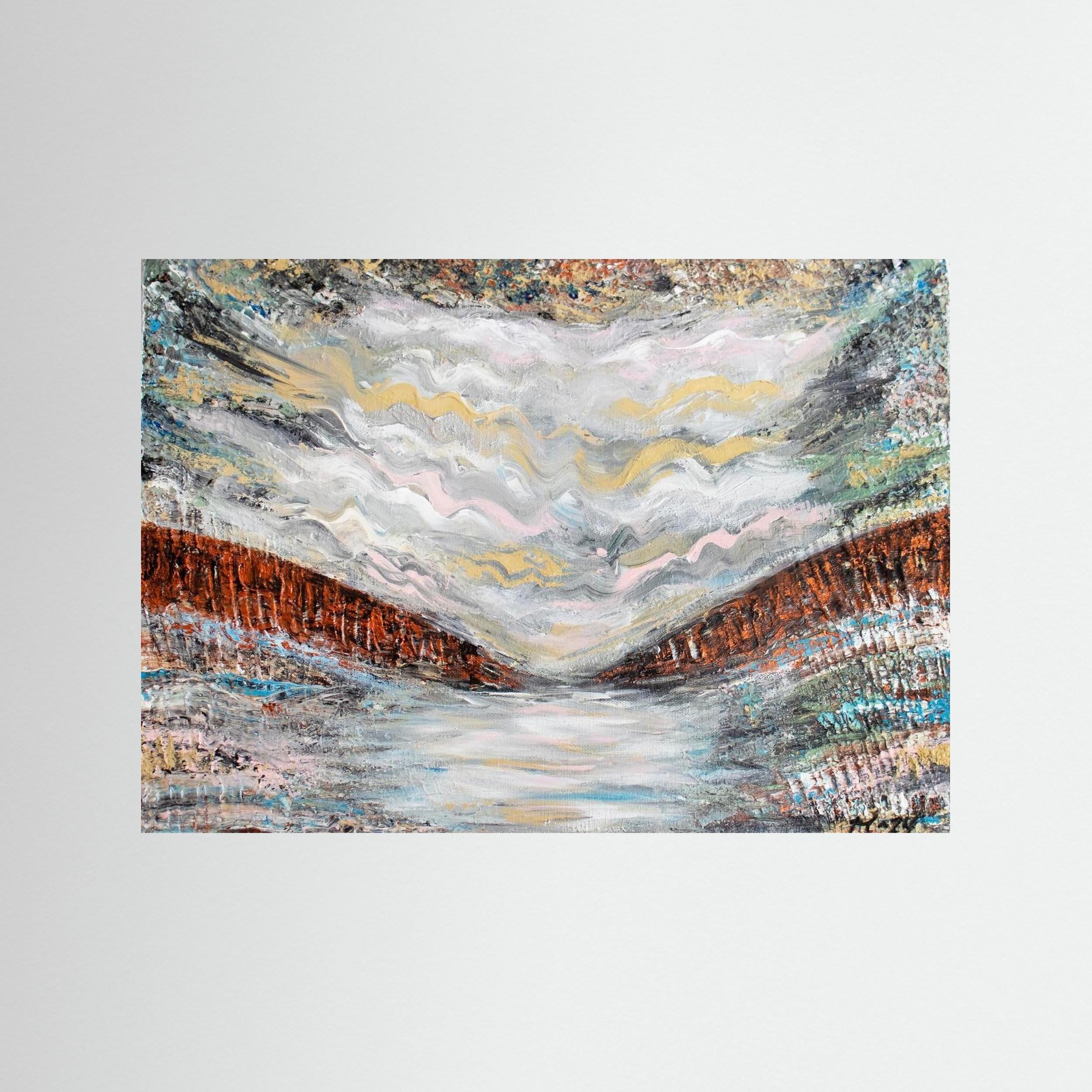 Fine Art Paper Print: "Shades of pink"