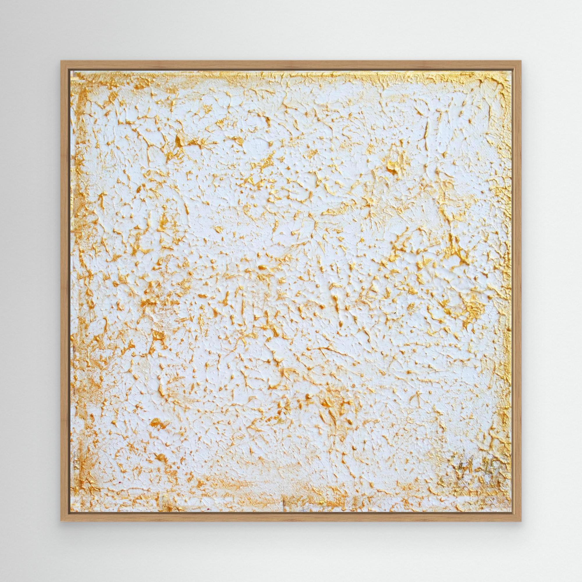 Canvas Print: "Organic 3D gold painting"