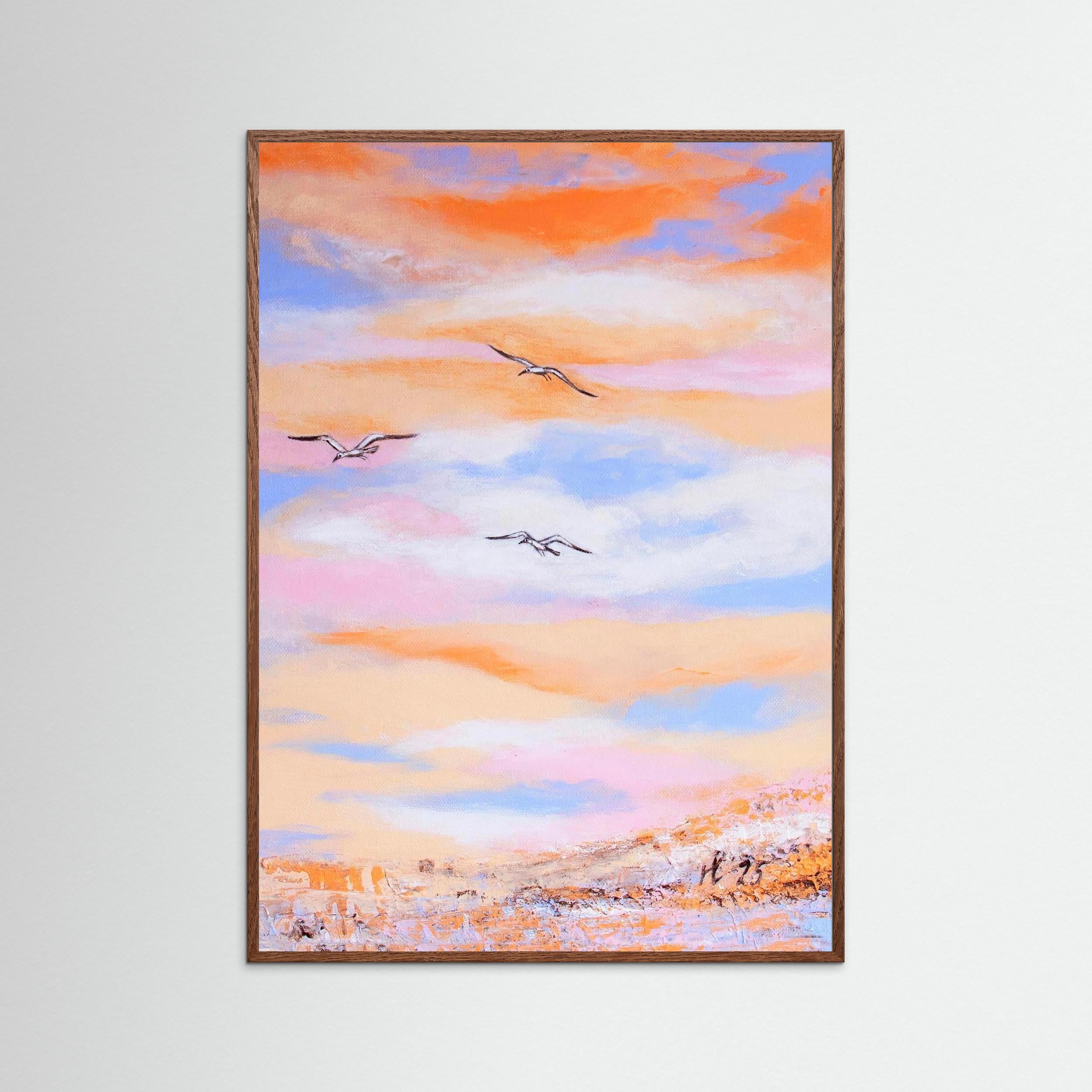 Fine Art Paper Print: Free as a bird piece 2