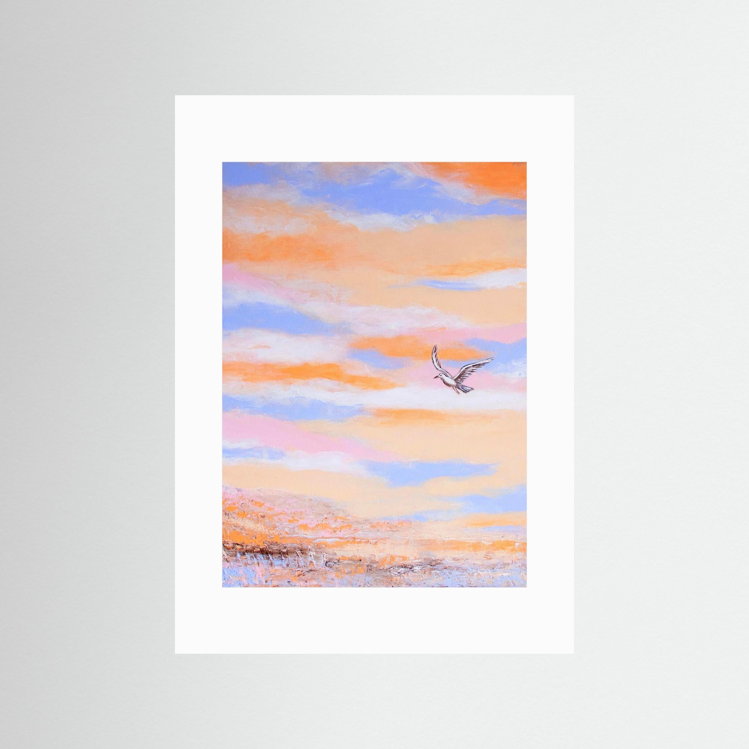 Fine Art Paper Print: Free as a bird piece 1