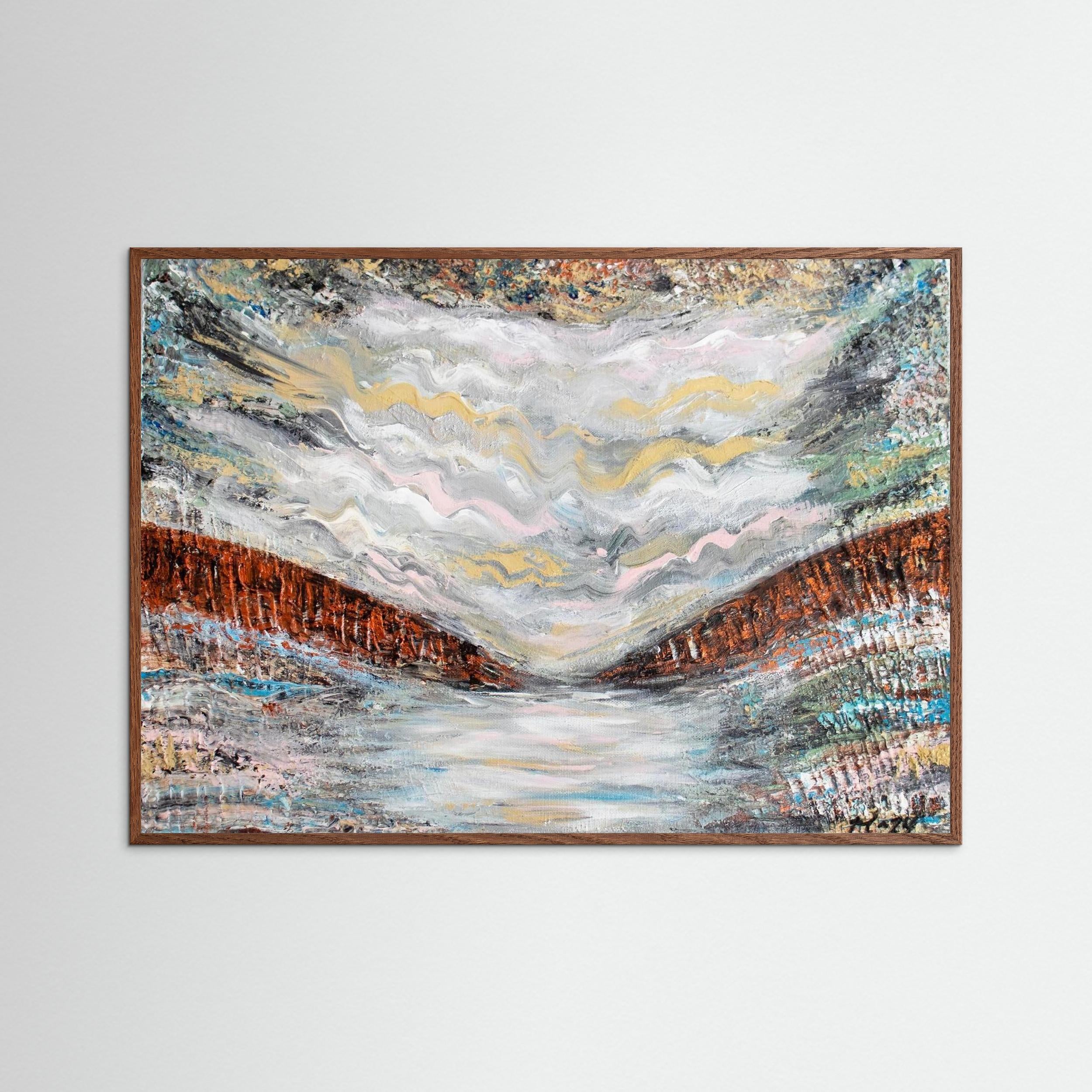 Fine Art Paper Print: "Shades of pink"