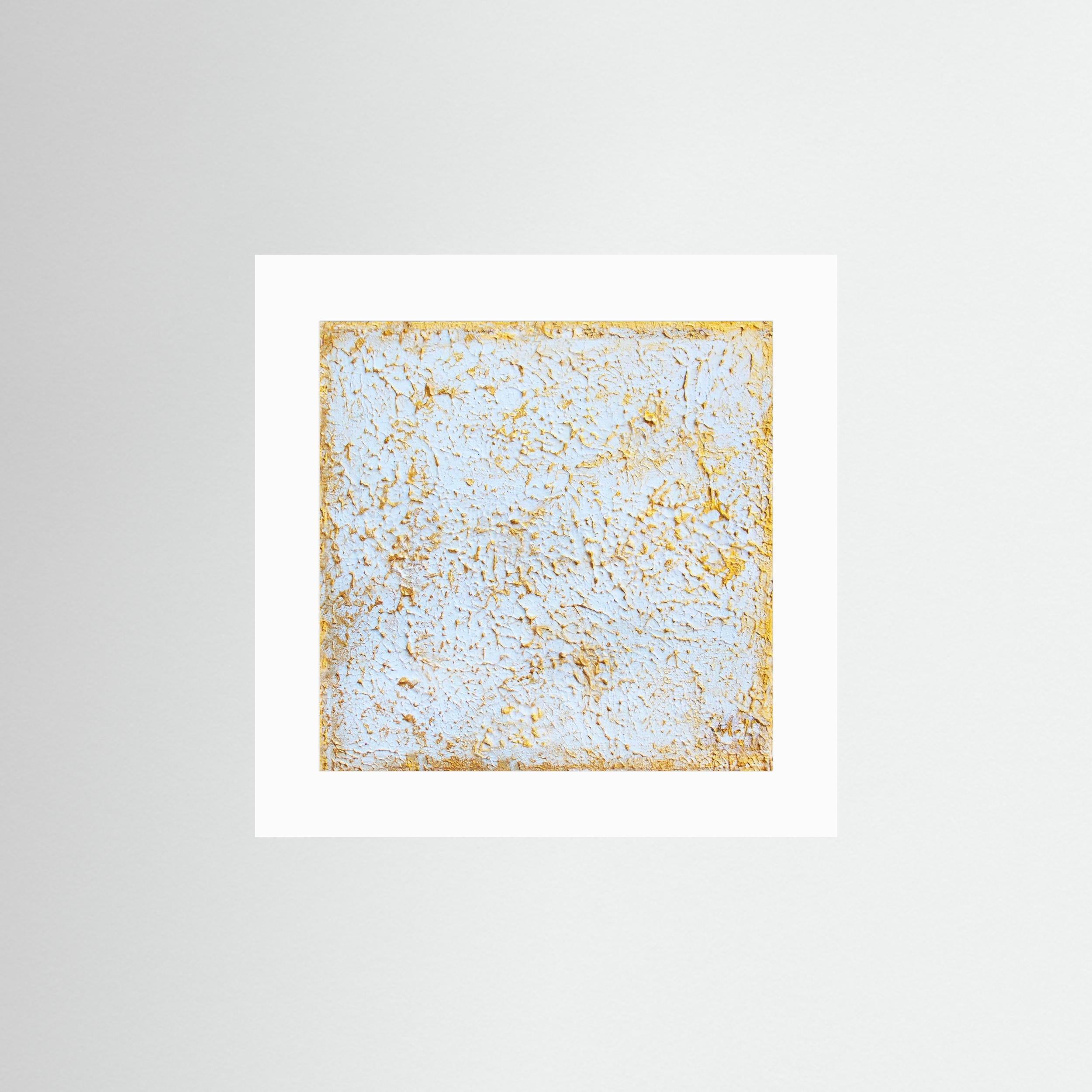 Fine Art Paper print: "Organic 3D gold painting"