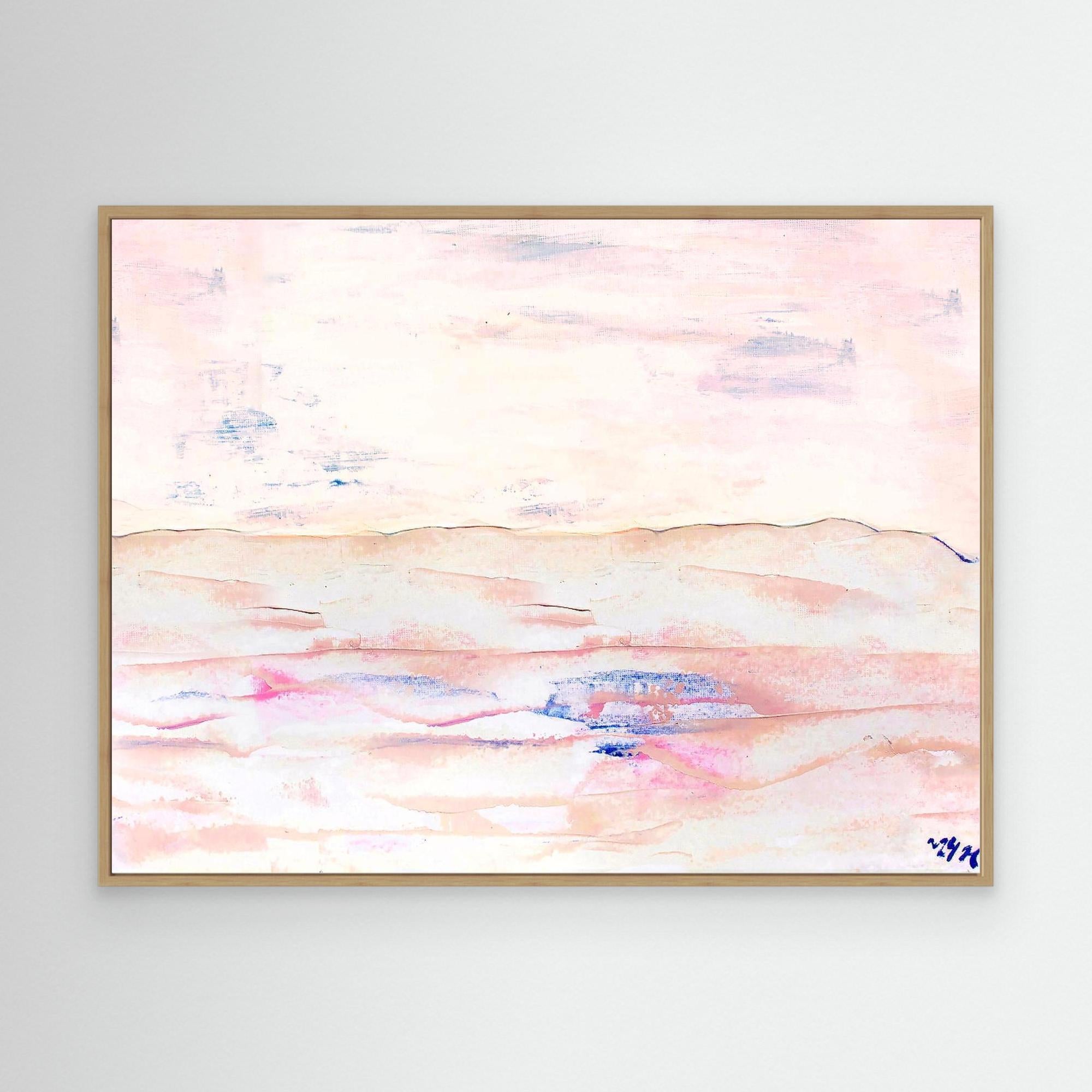 Canvas Print: "White sand beach" dusty pink