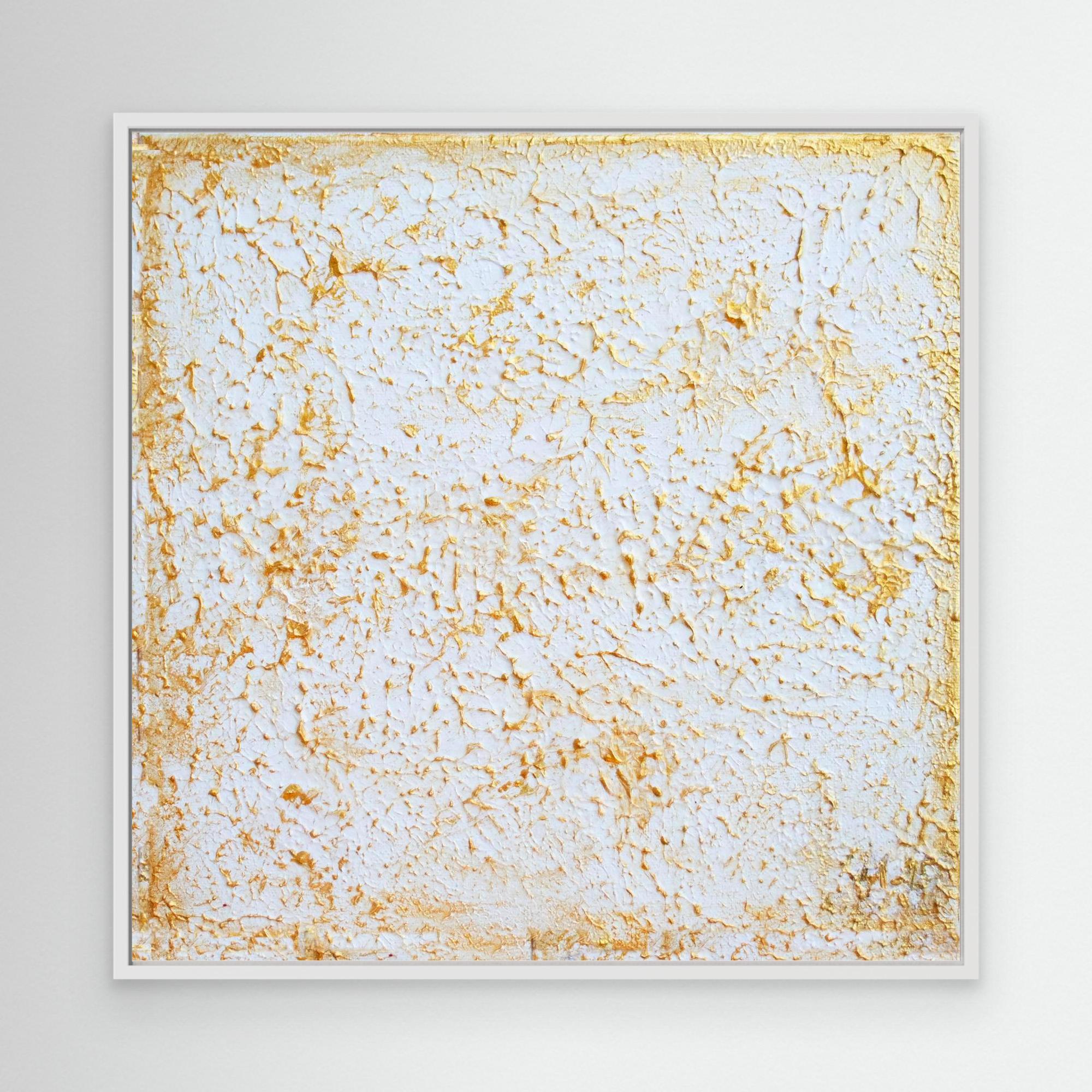 Canvas Print: "Organic 3D gold painting"