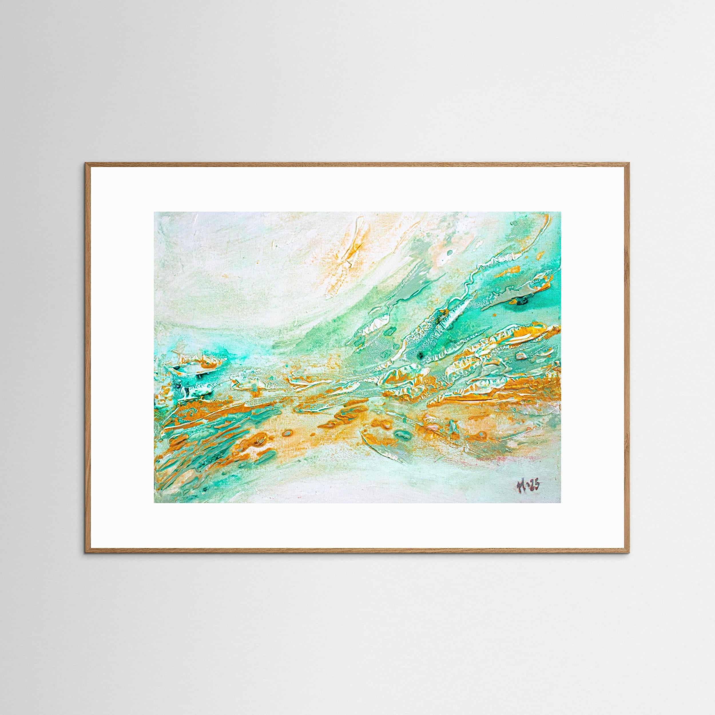 Fine Art Paper print: "Golden current"