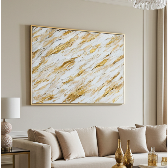 Canvas Print: "Splashing Gold"
