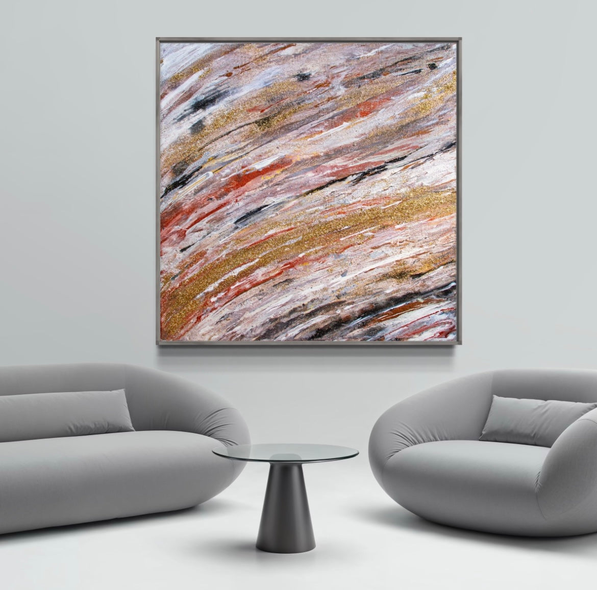Canvas Print: " Golden wave" piece 1