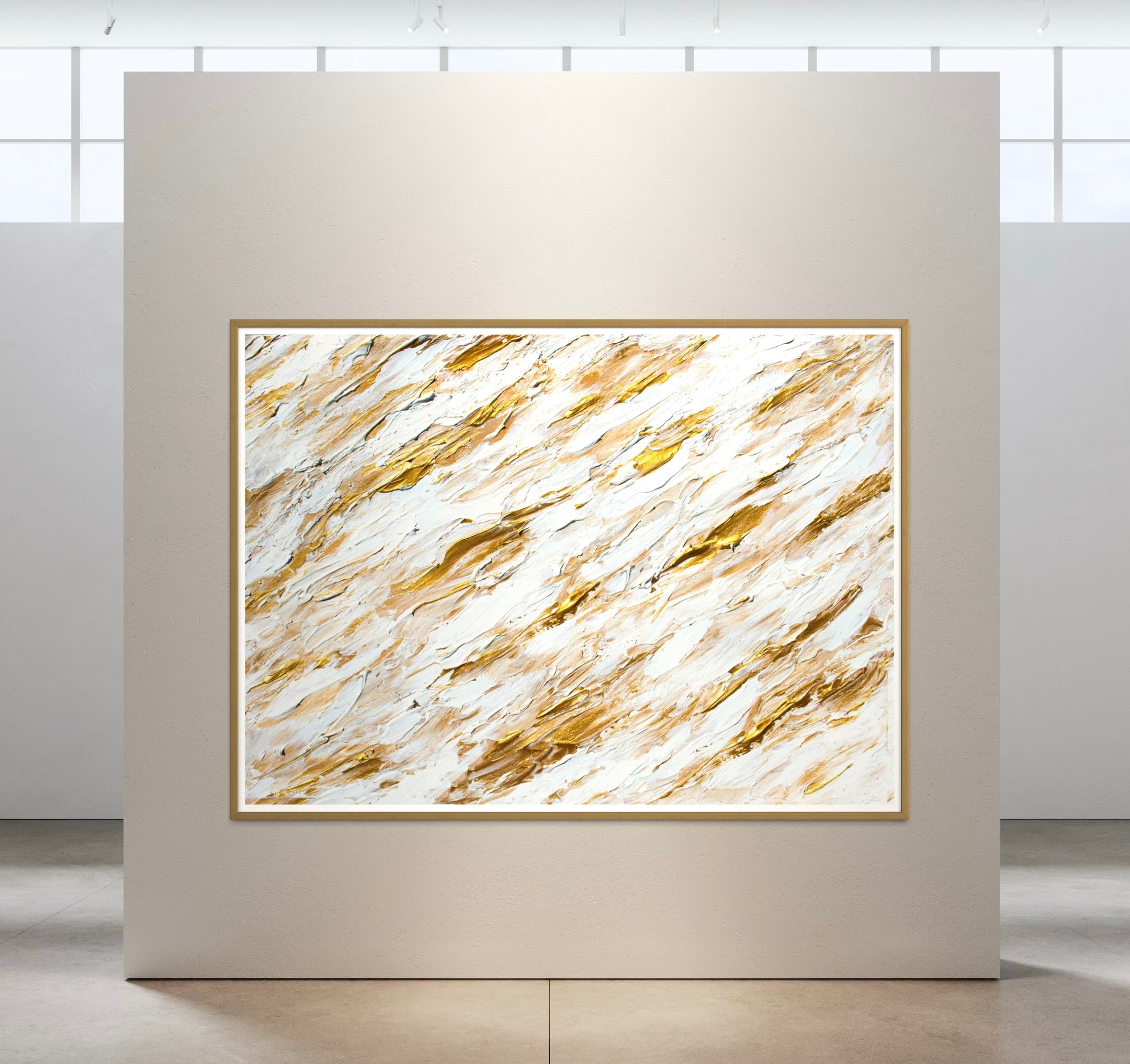 Canvas Print: "Splashing Gold"