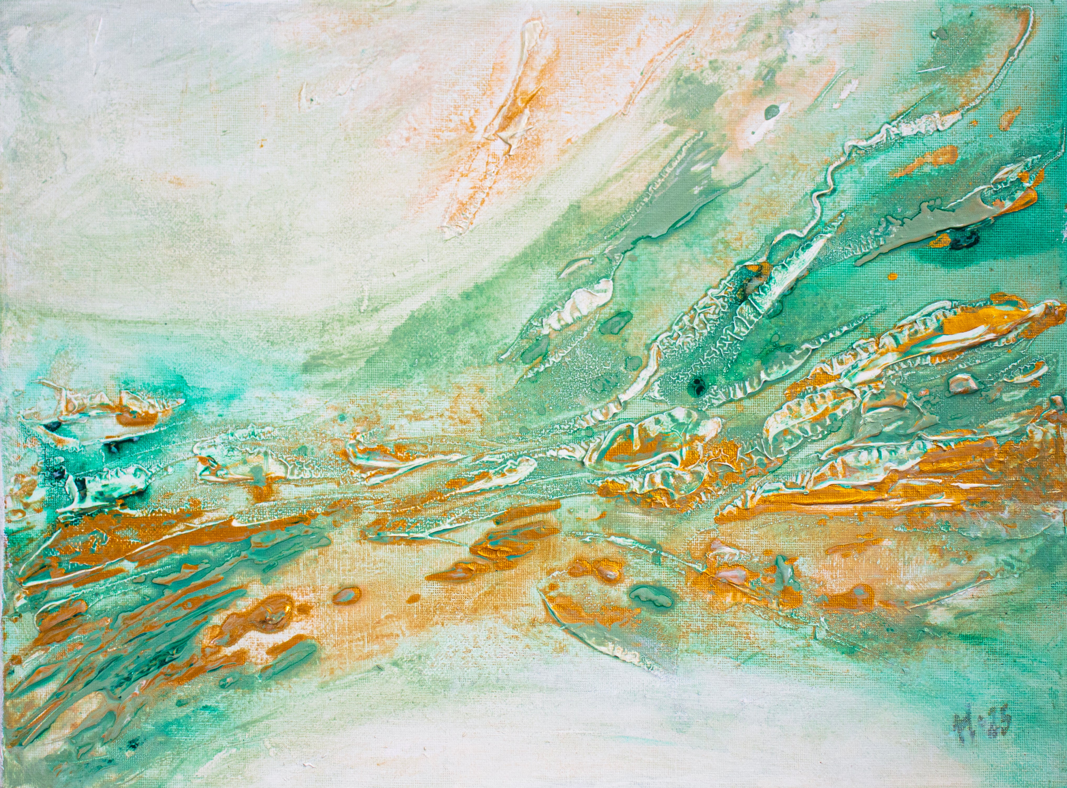 Original artwork "Golden current"