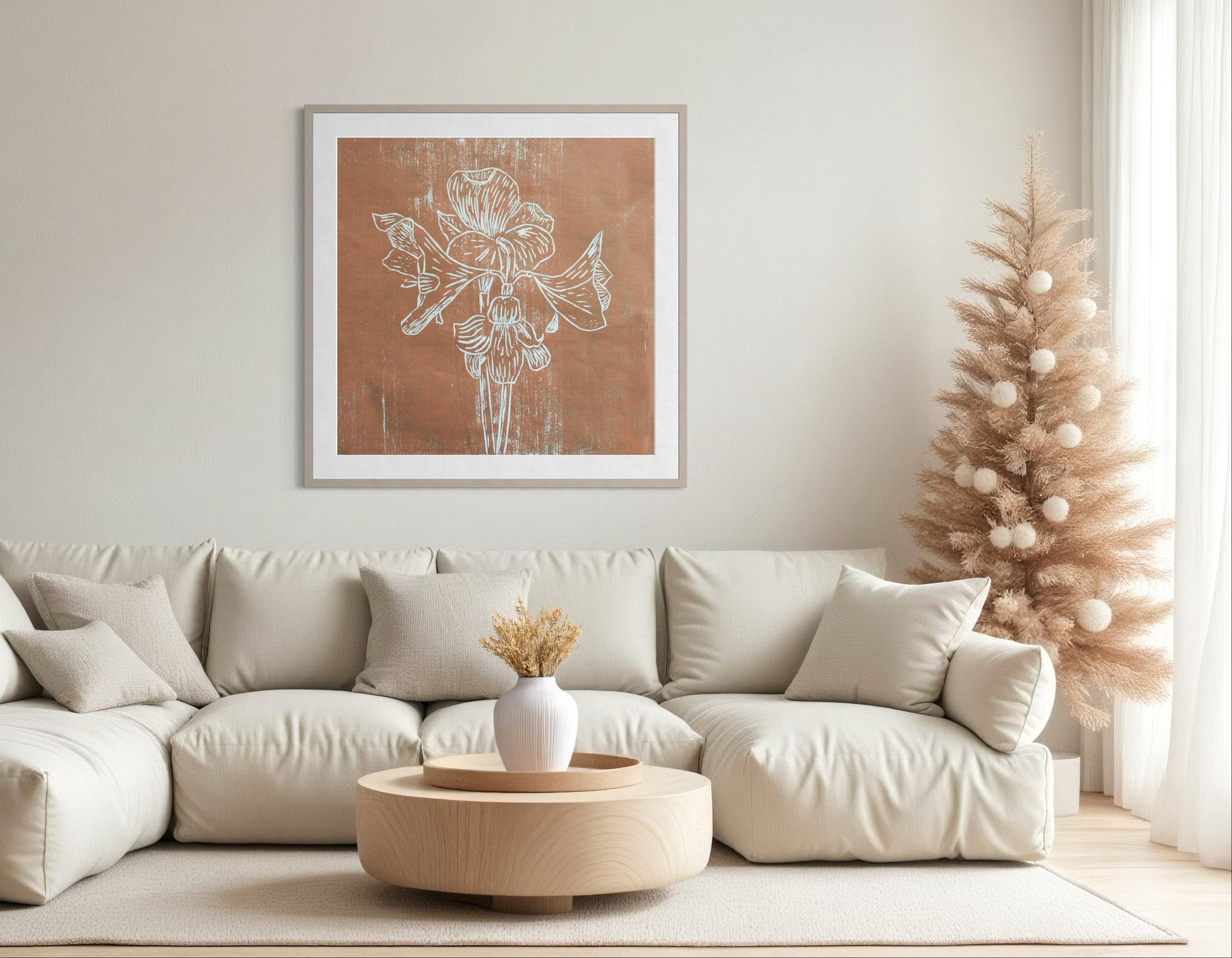 Fine Art Paper Print: "Brown Amaryllis"