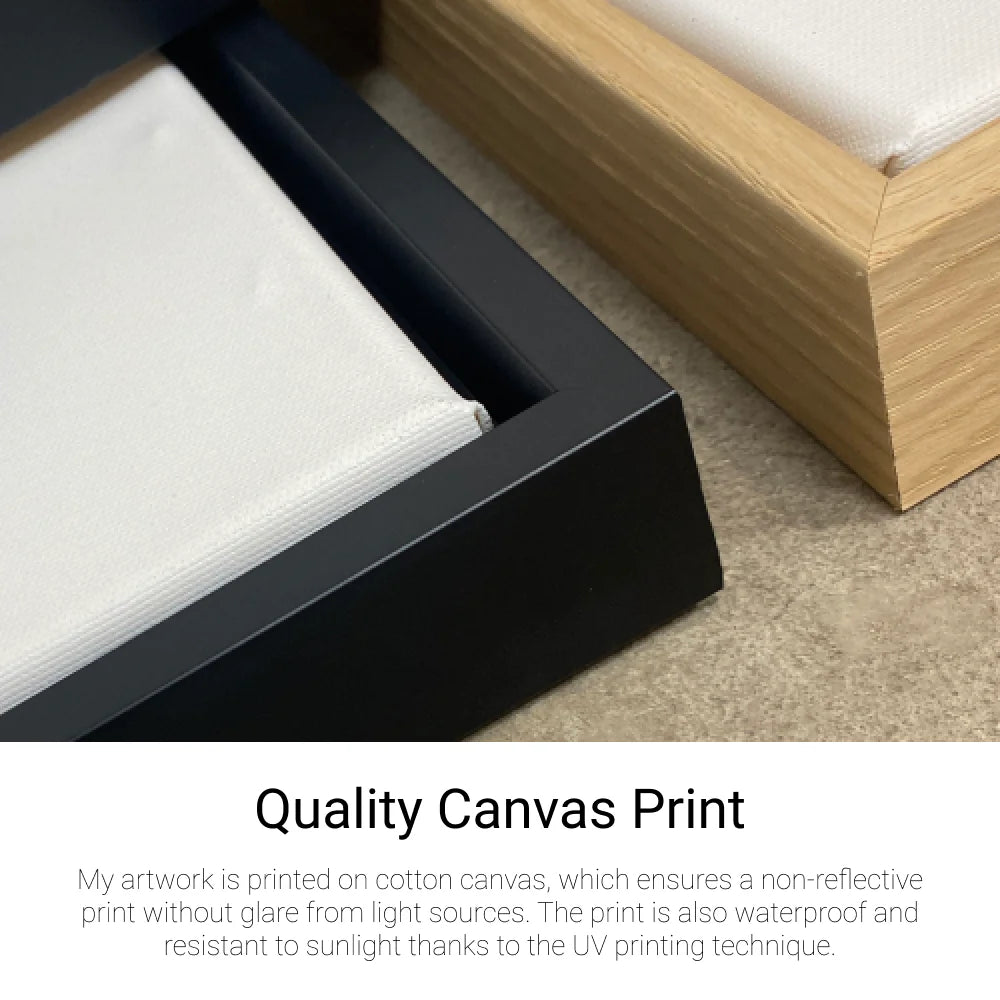 Canvas Print: "Marble wave gray"