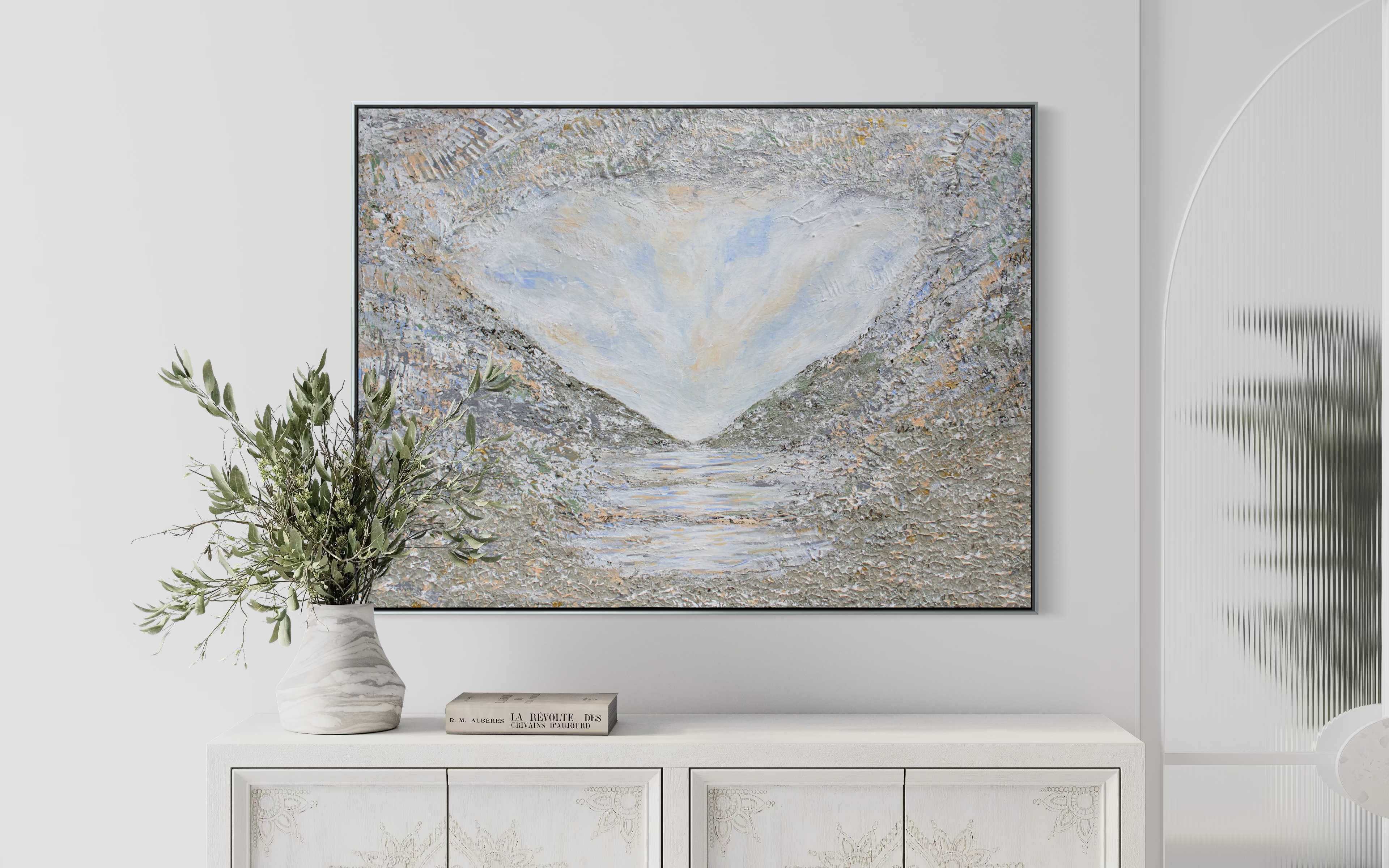 Höga kusten – Original Abstract Acrylic Painting 70×50 cm