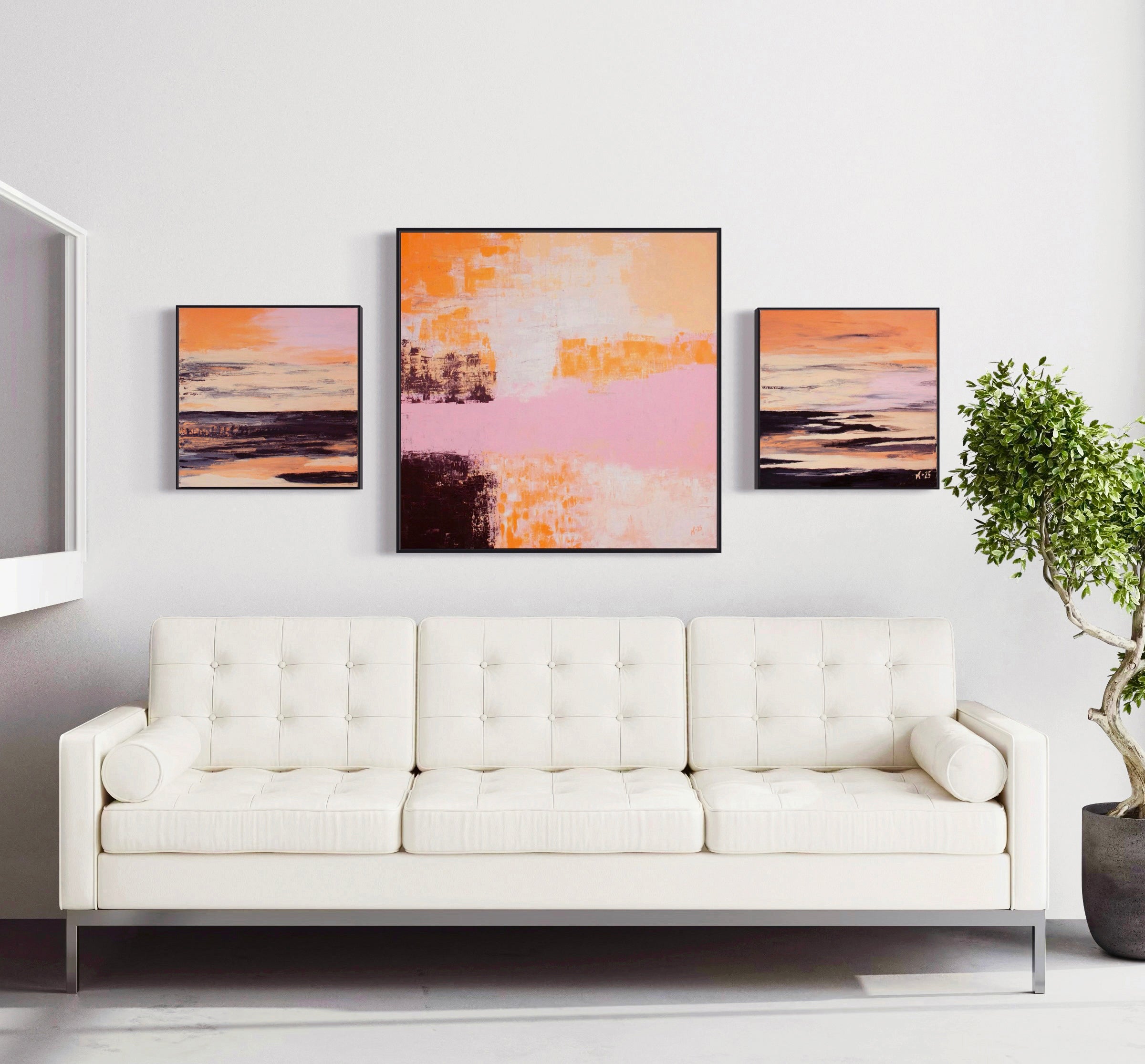 Canvas Print: "Coral Sunset"
