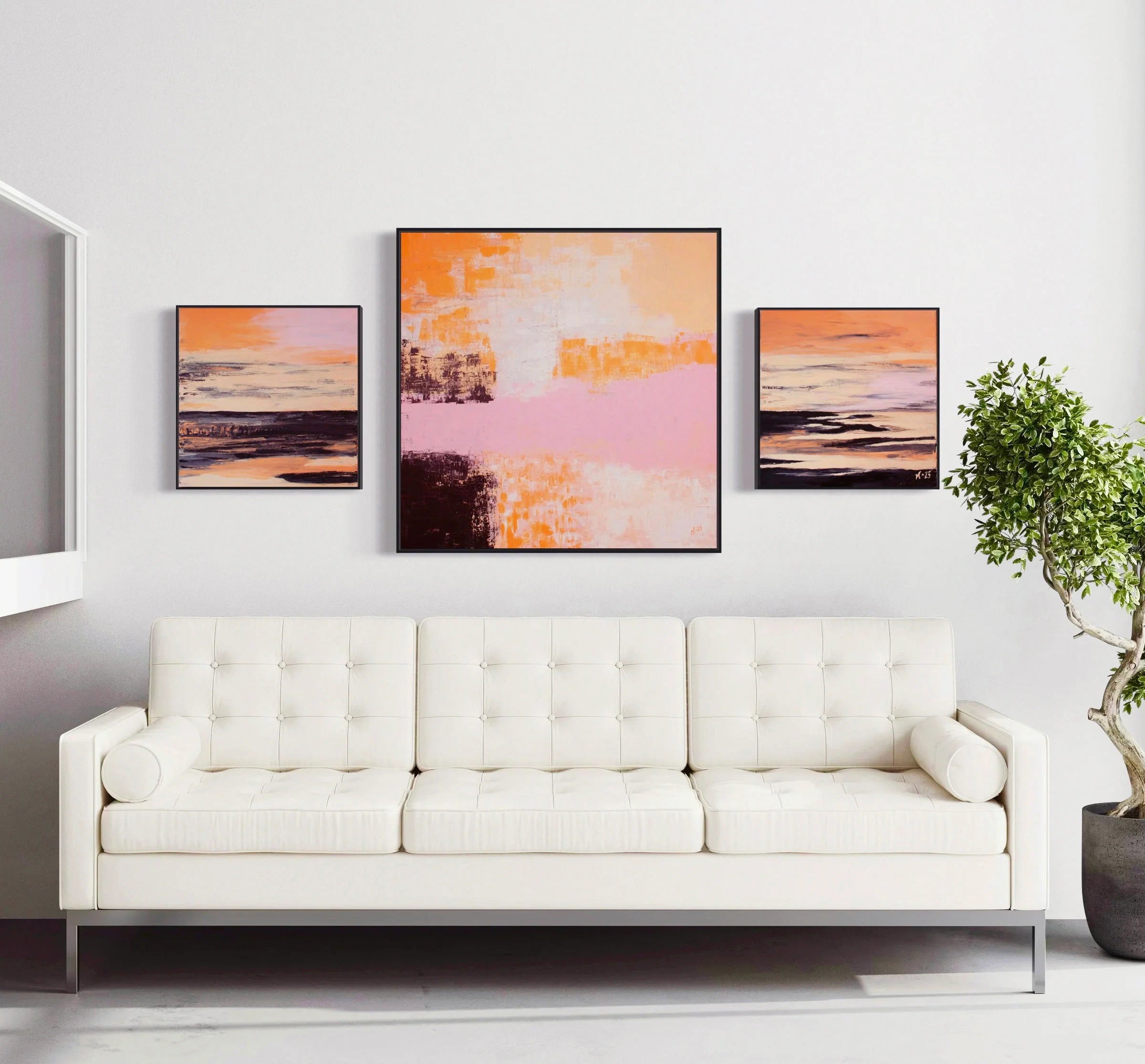 Canvas Print: Coral Beach piece 2