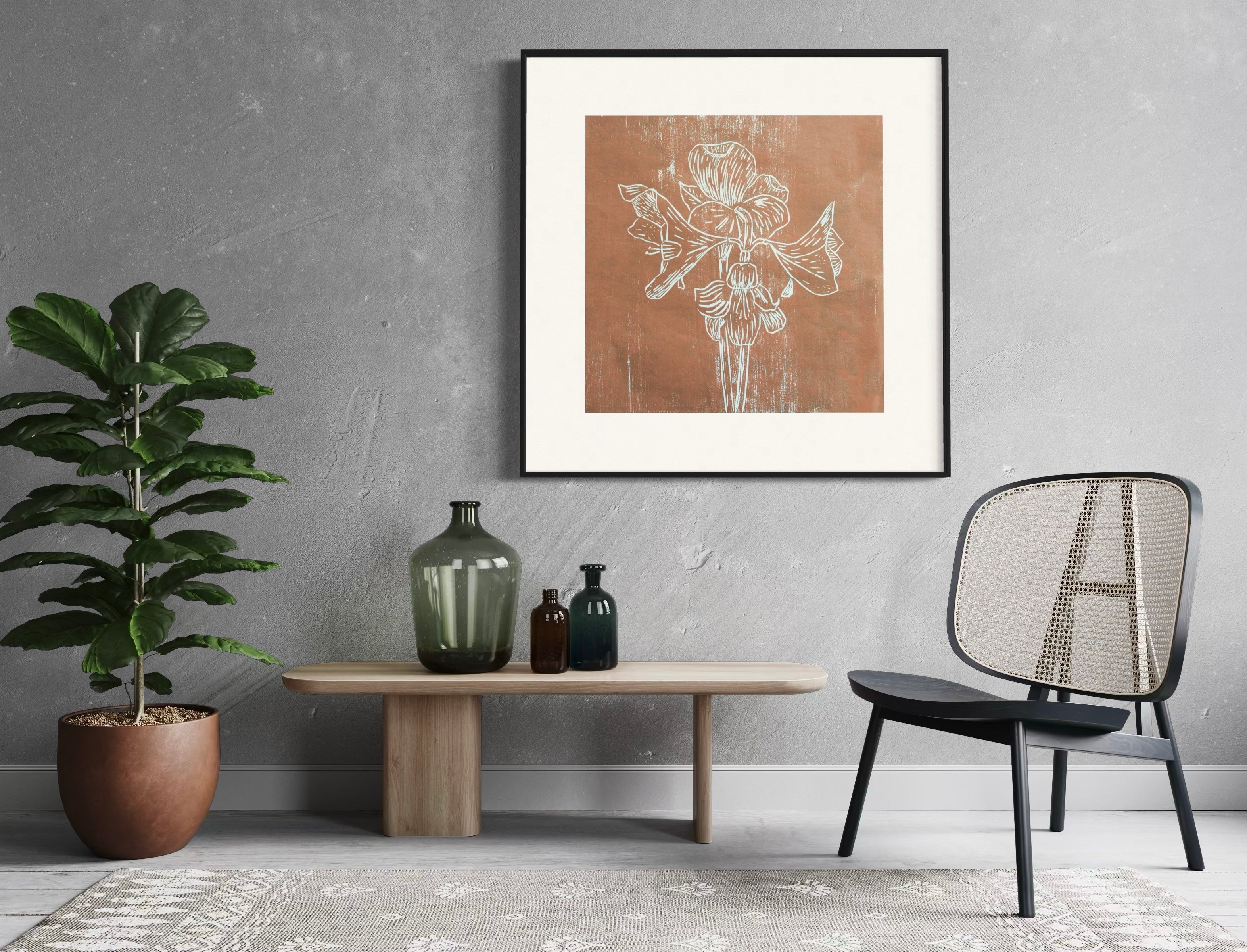 Fine Art Papaer Print: "Brown Amaryllis"