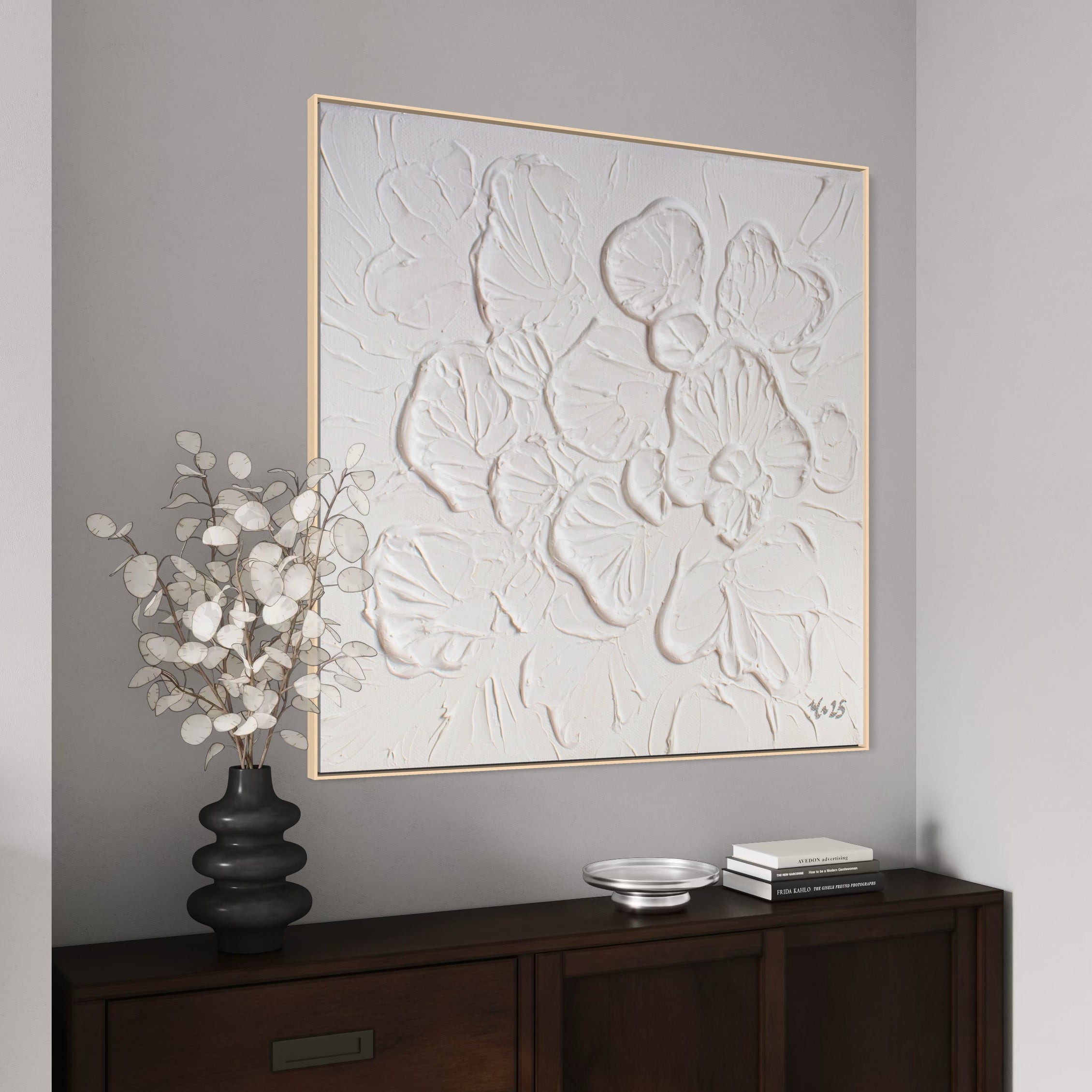 Original painting "Soft White Bloom"