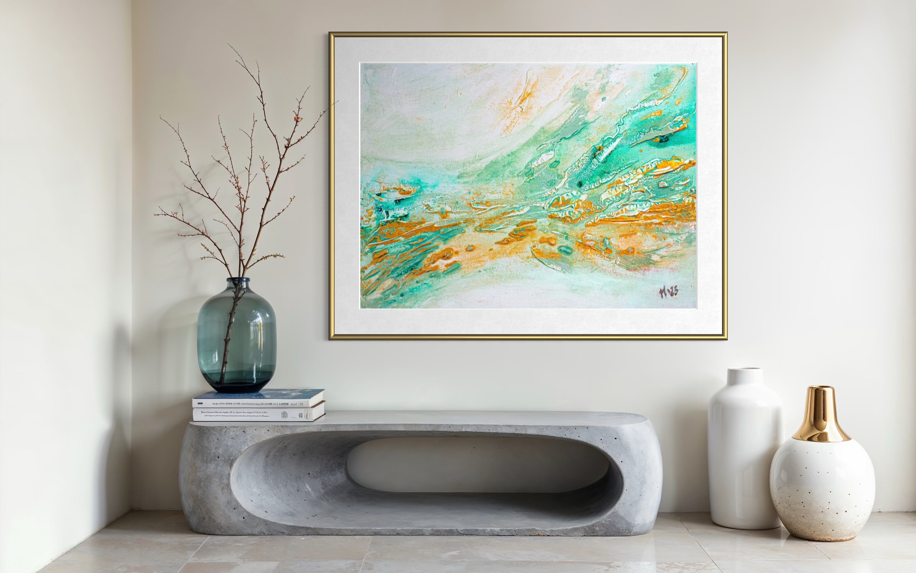 Original artwork "Golden current"