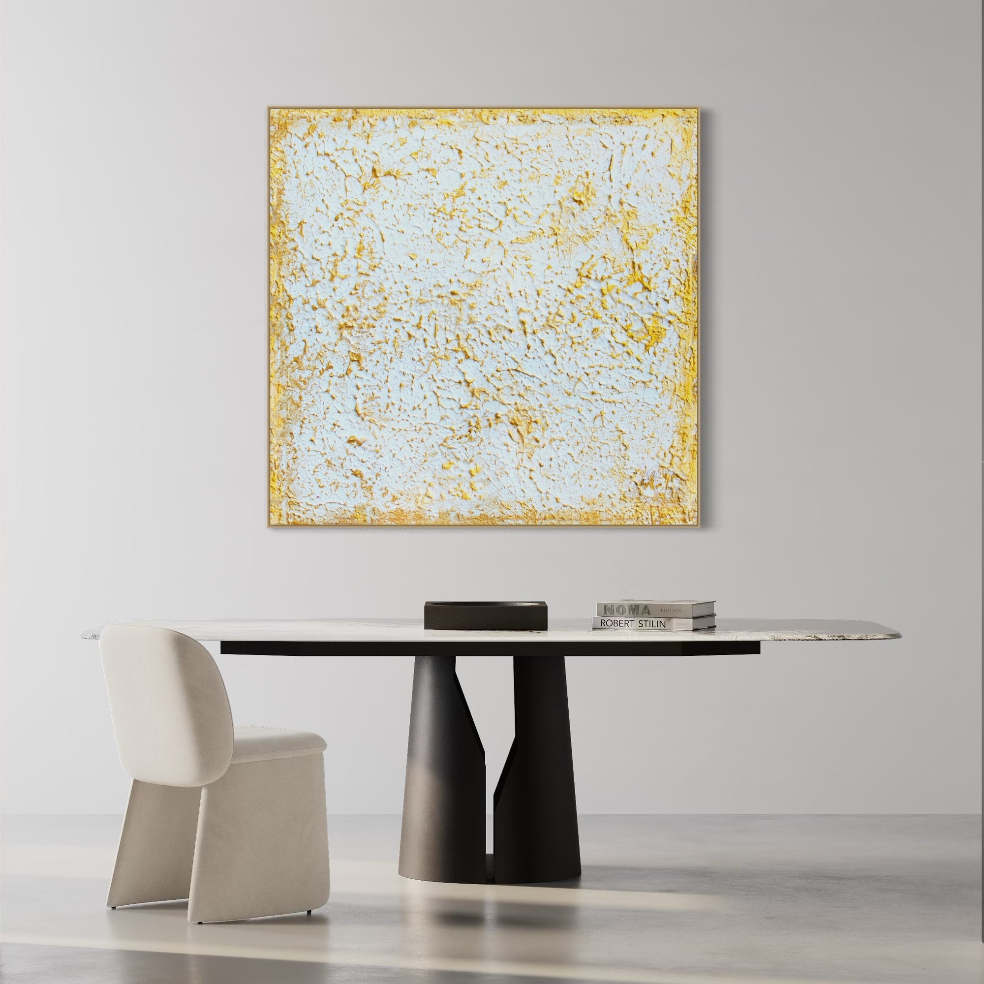 Fine Art Paper print: "Organic 3D gold painting"
