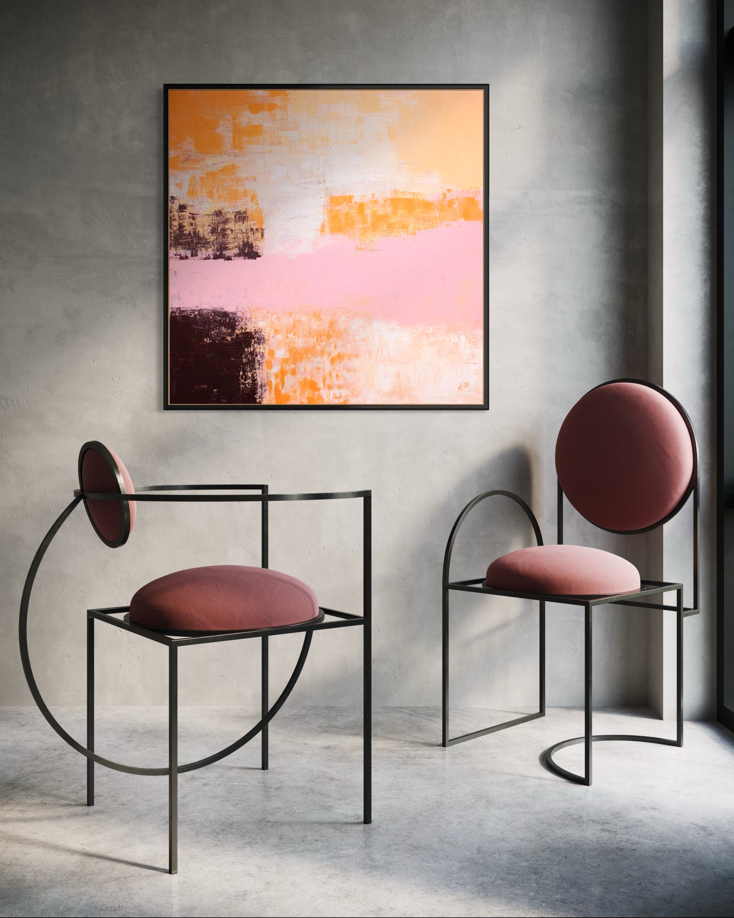 Canvastavla: "Coral Sunset"