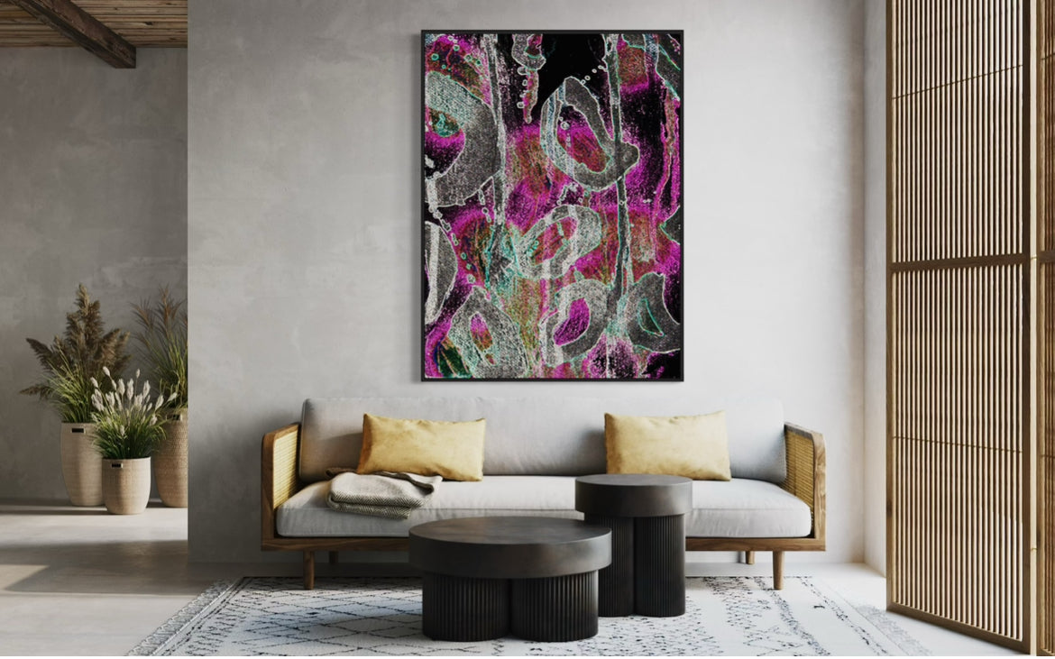 Canvas Print Abstract – Leopard Glow | Swedish Wall Art