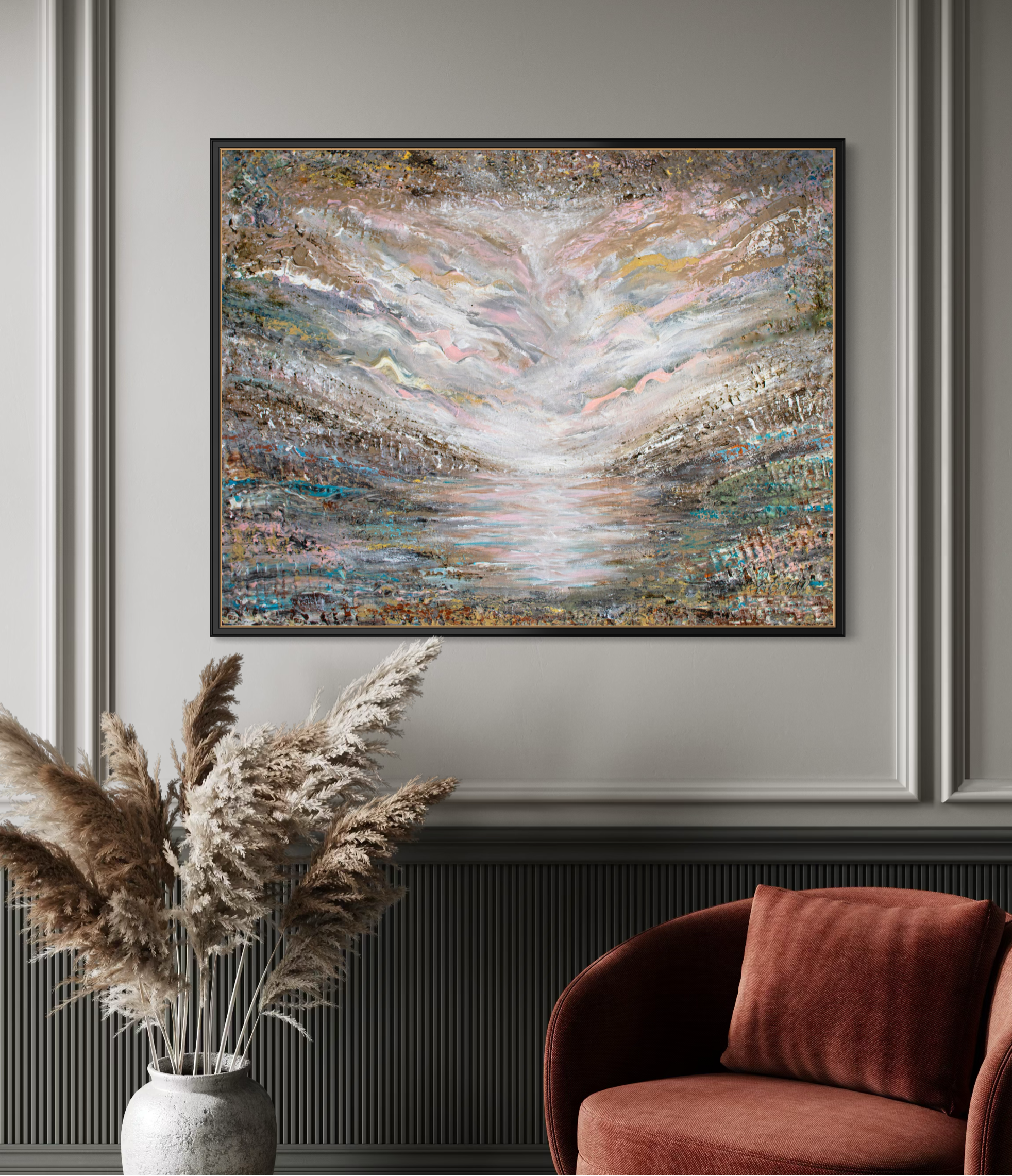 Canvas Print Abstract – Shades of Pink | Swedish Wall Art