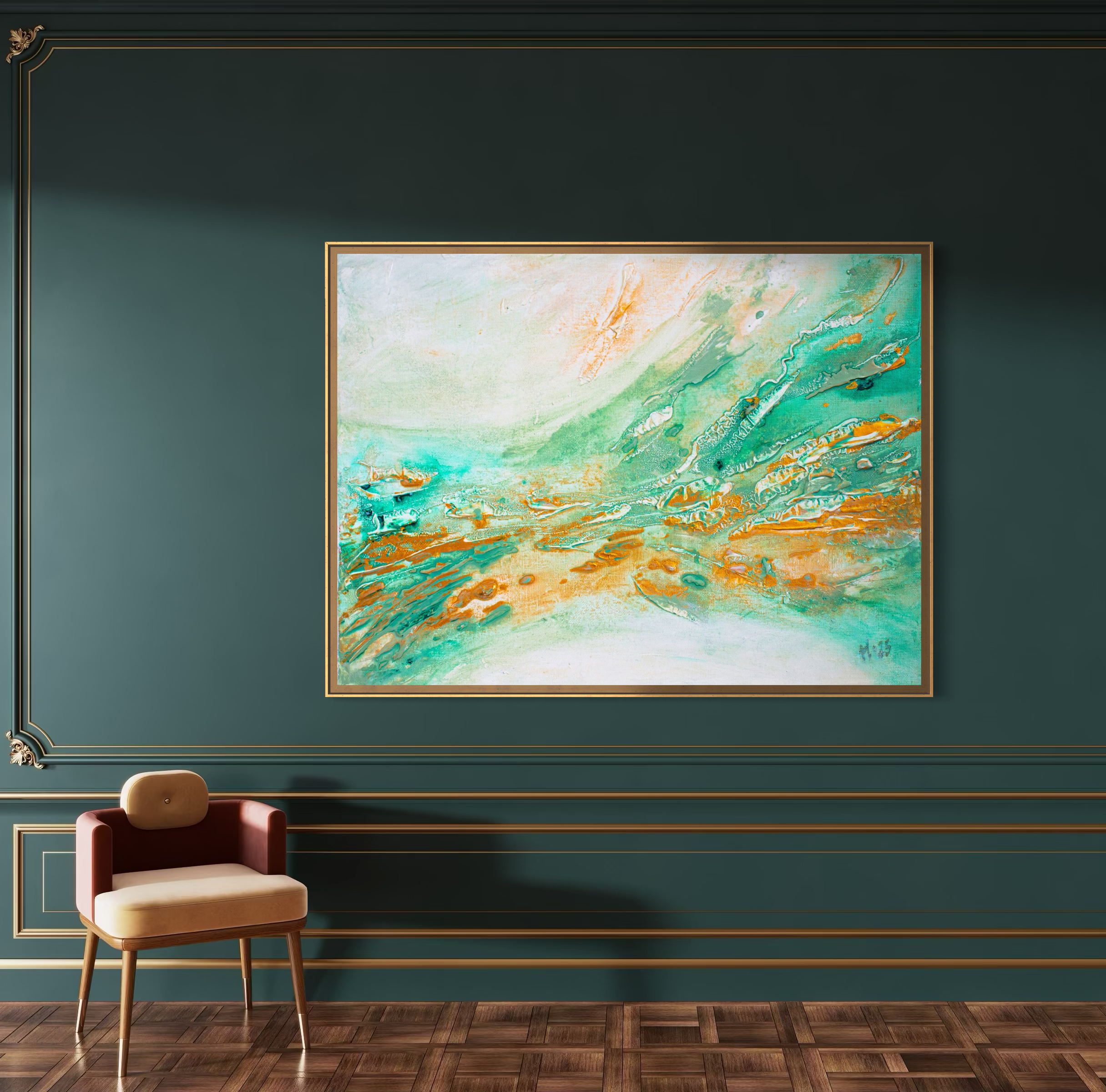Fine Art Paper print: "Golden Current"