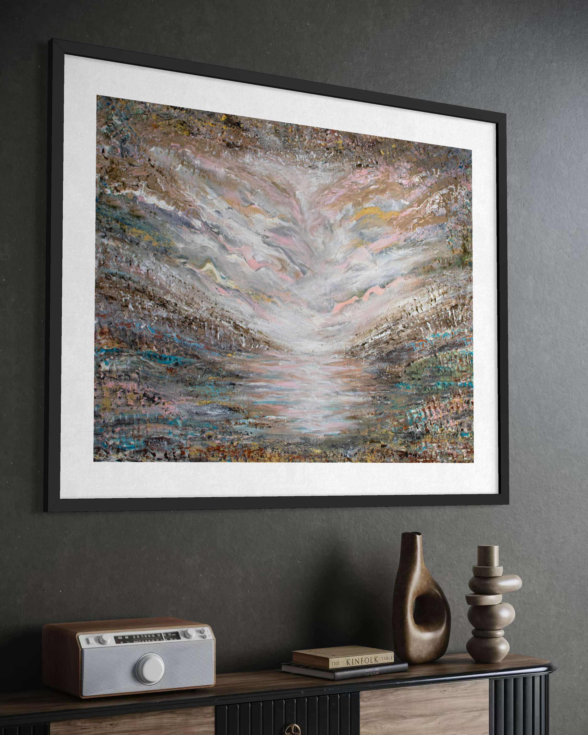 Fine Art Paper Print: "Shades of pink"