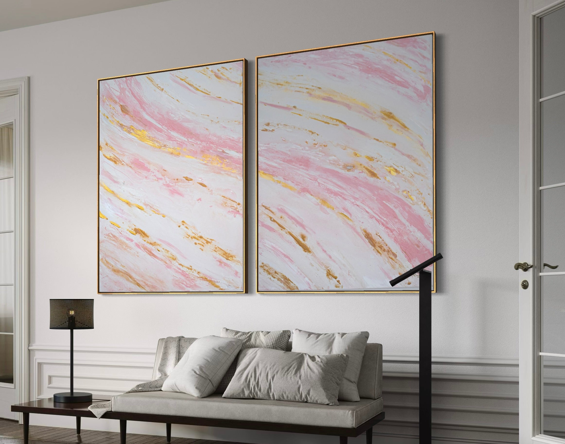 Canvas Print: "Blush Tides" piece 2