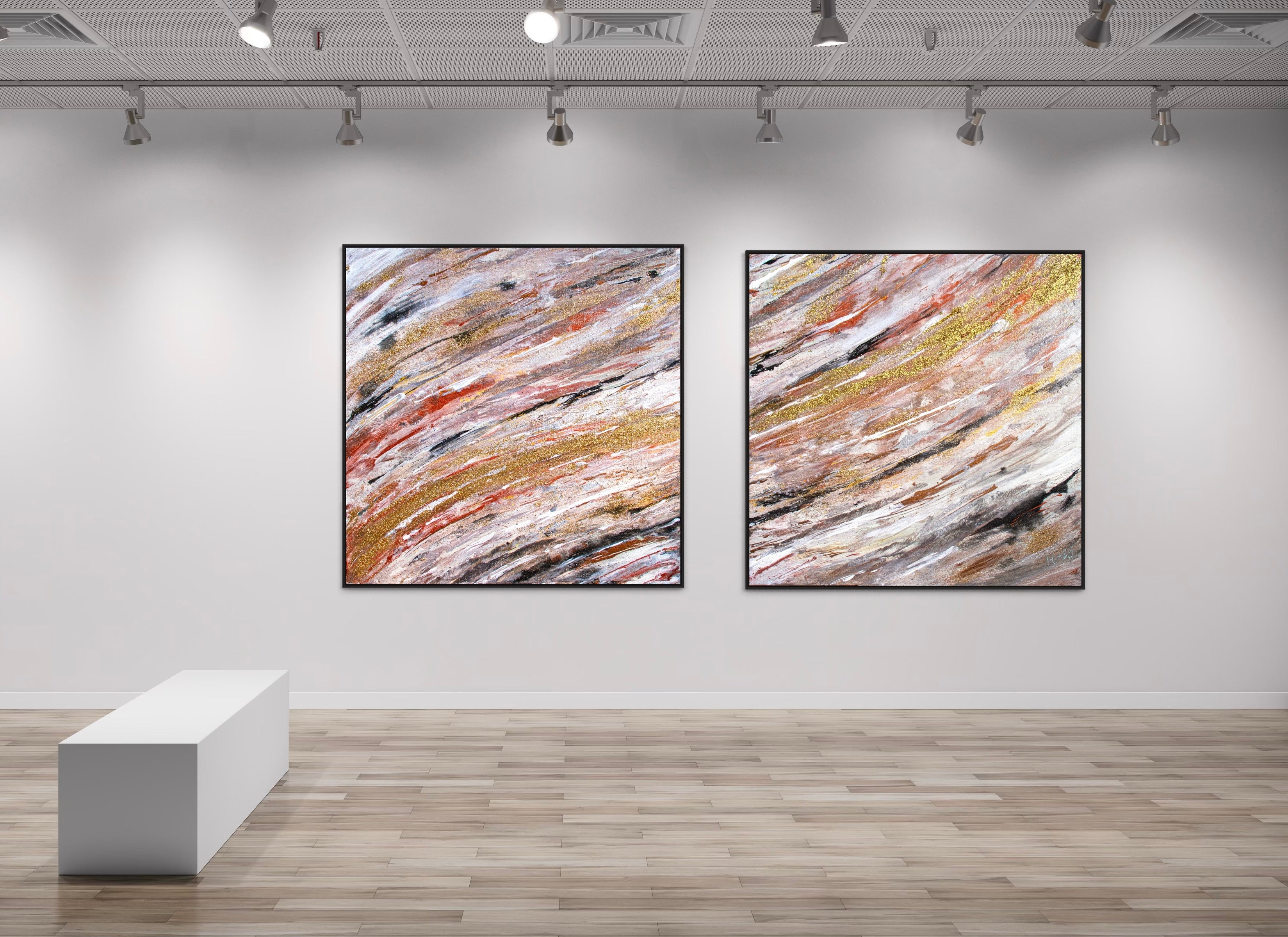 Canvas Print: " Golden wave" piece 1