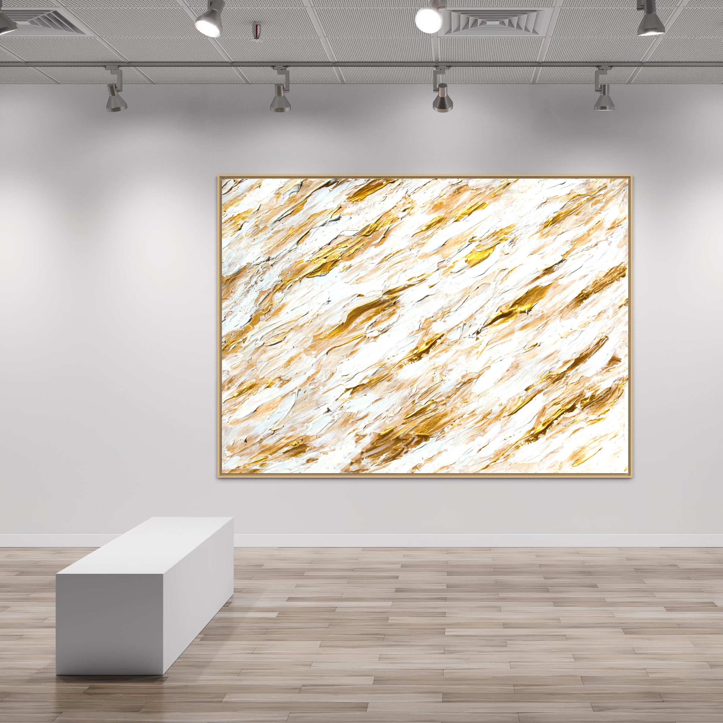Canvas Print: "Splashing Gold"