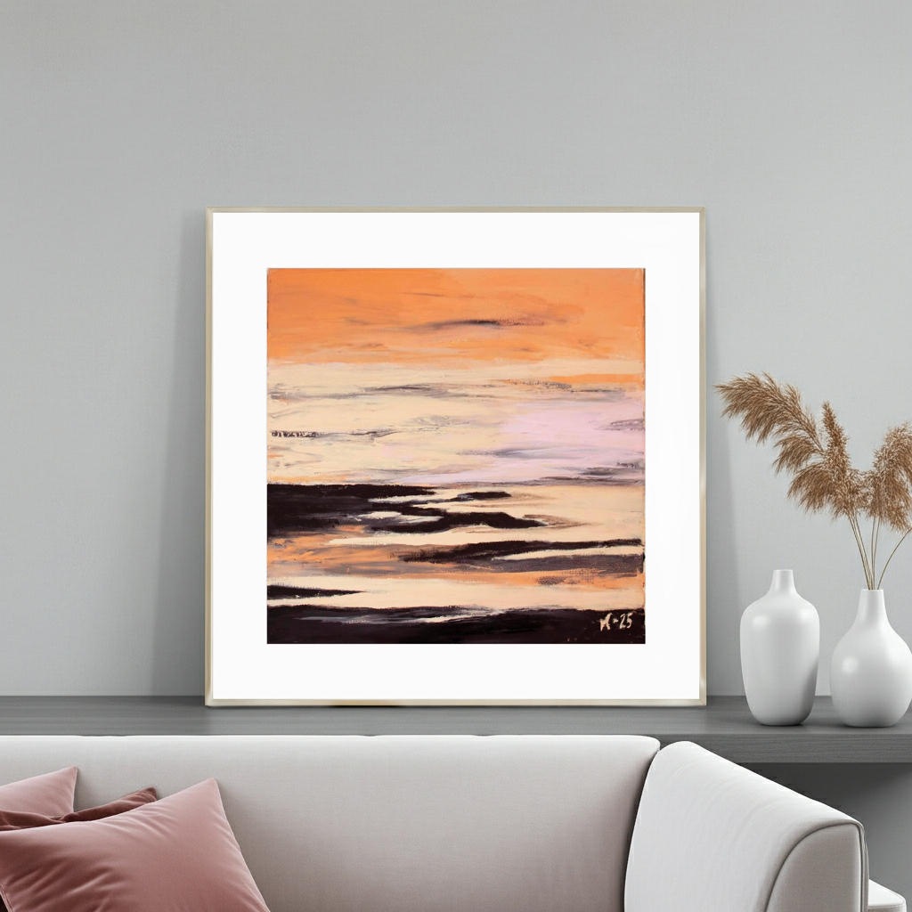 Fine Art print tvådelad tavla: Coral Beach del 2