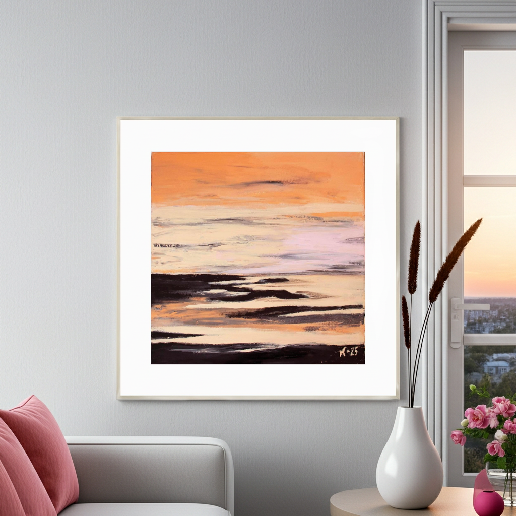 Fine Art print tvådelad tavla: Coral Beach del 2