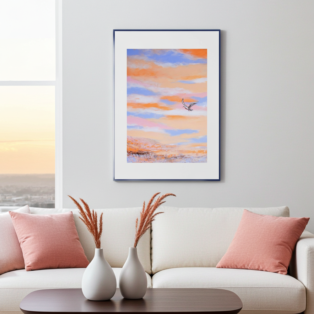 Fine Art Paper Print: Free as a bird piece 1