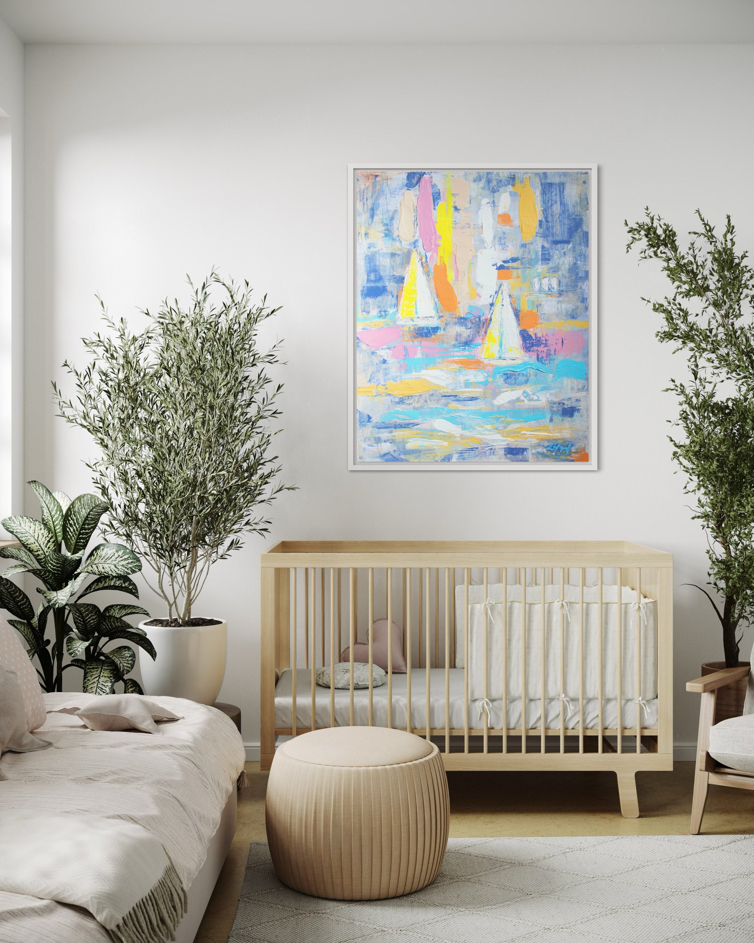 Fine Art Paper Print: "Sailing boats"