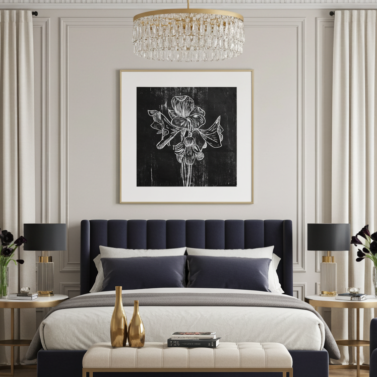 Fine Art Paper Print: "Black Amaryllis"