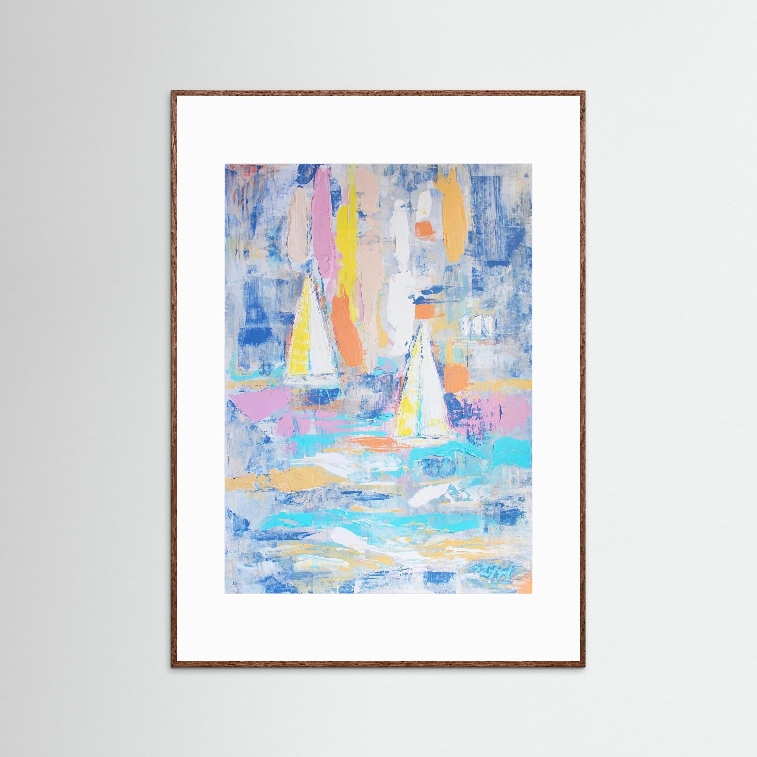 Fine Art Paper Print: "Sailing boats"